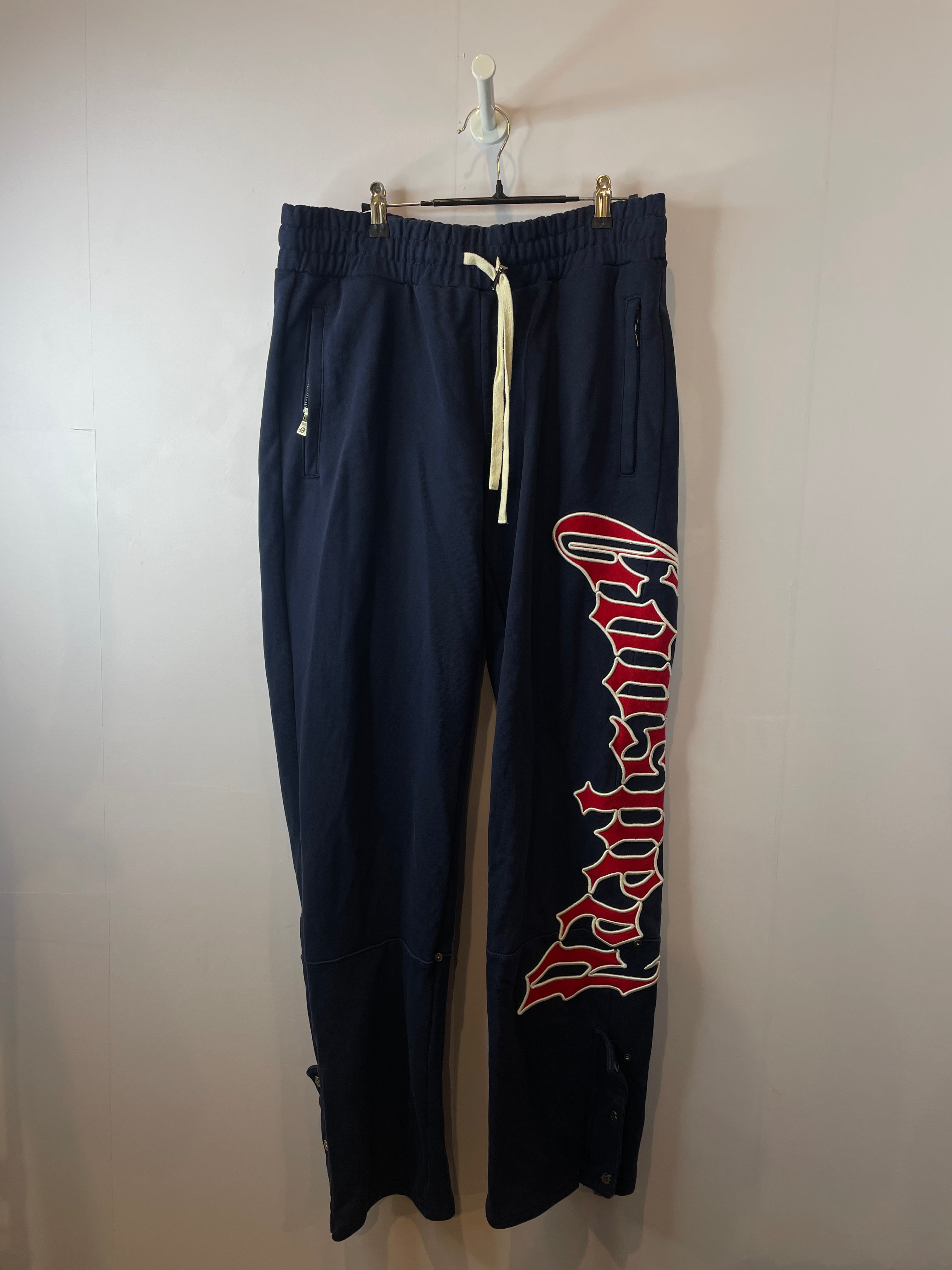 Godspeed Navy Red Sweats Used Large
