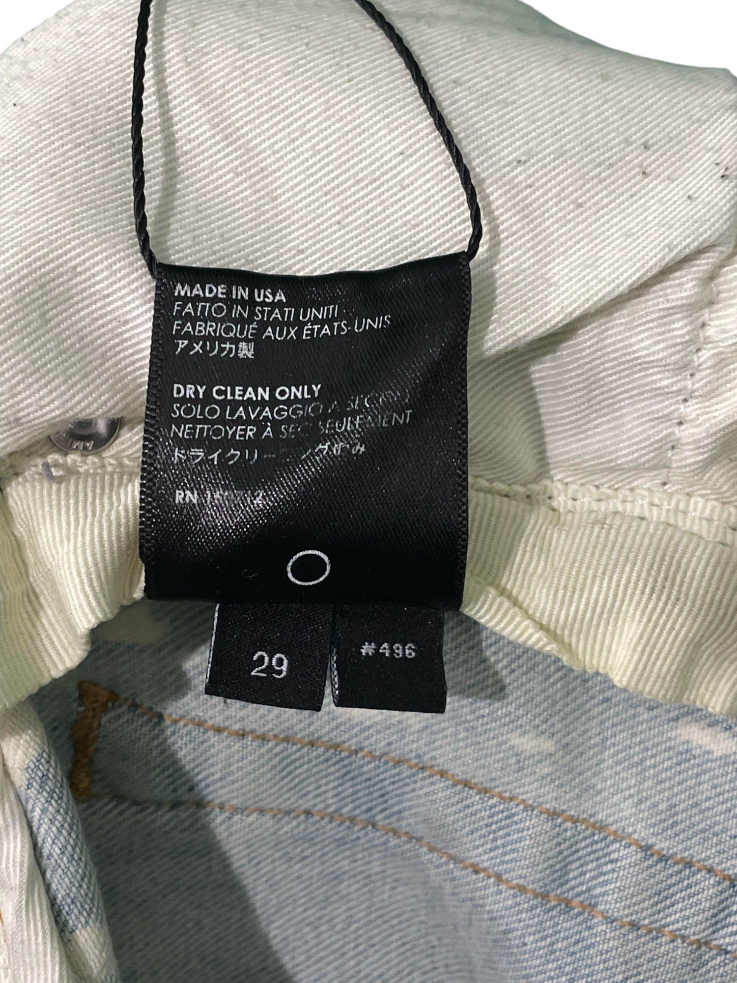 Amiri Thrasher Bleached Star Light Wash Blue Jeans