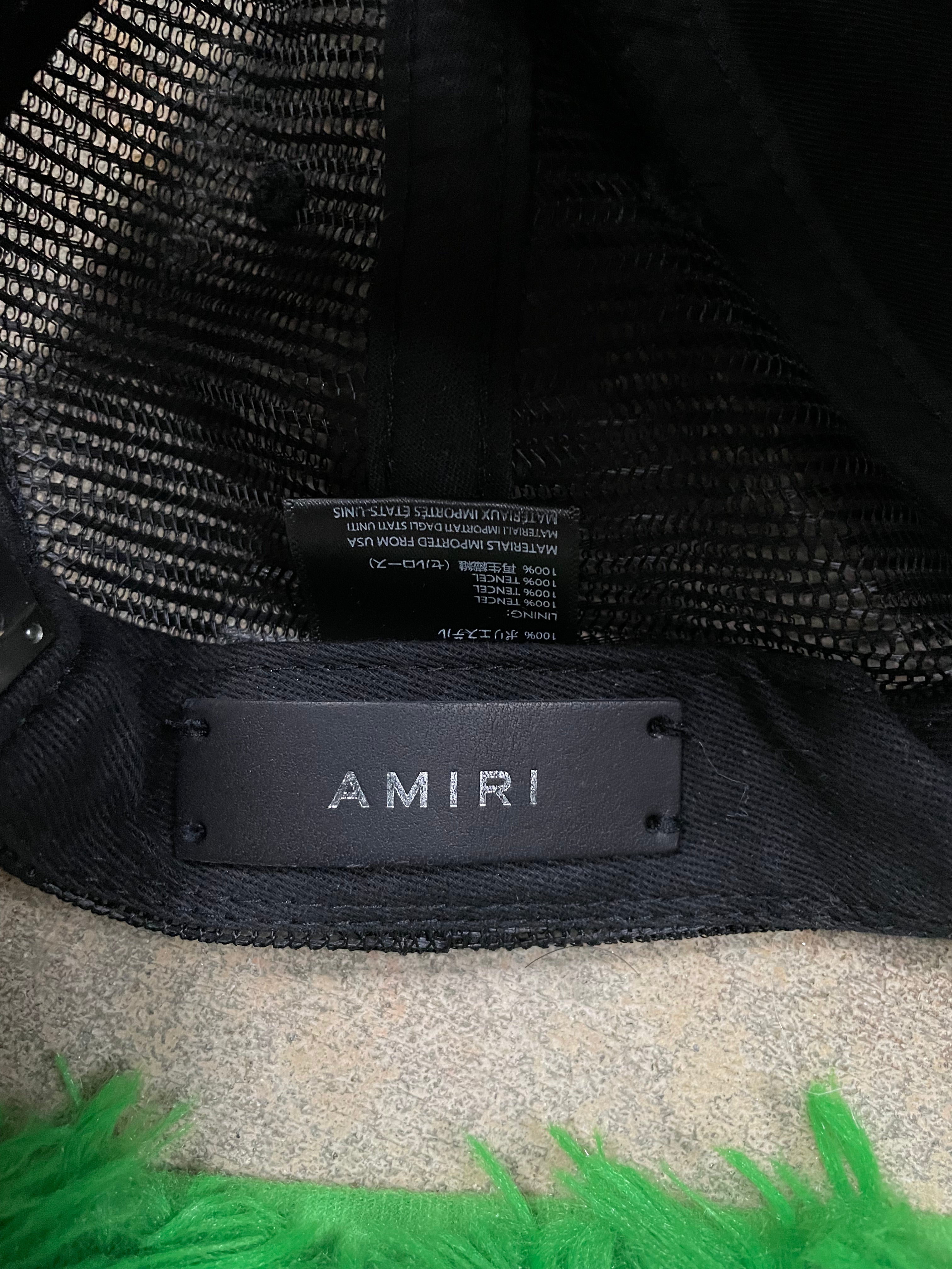 Amiri Black & Yellow Cap
