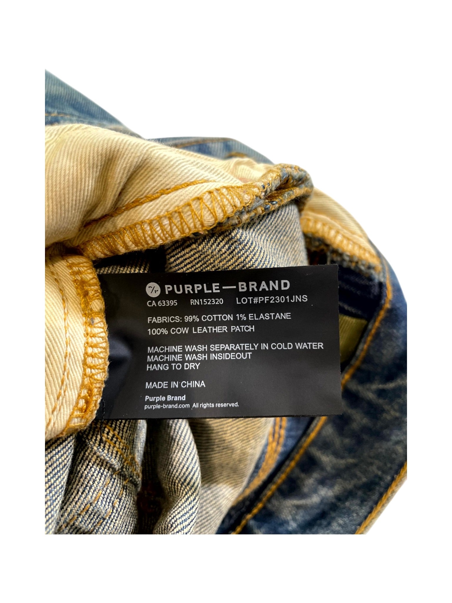 Purple Brand Plain Dark Wash Jeans