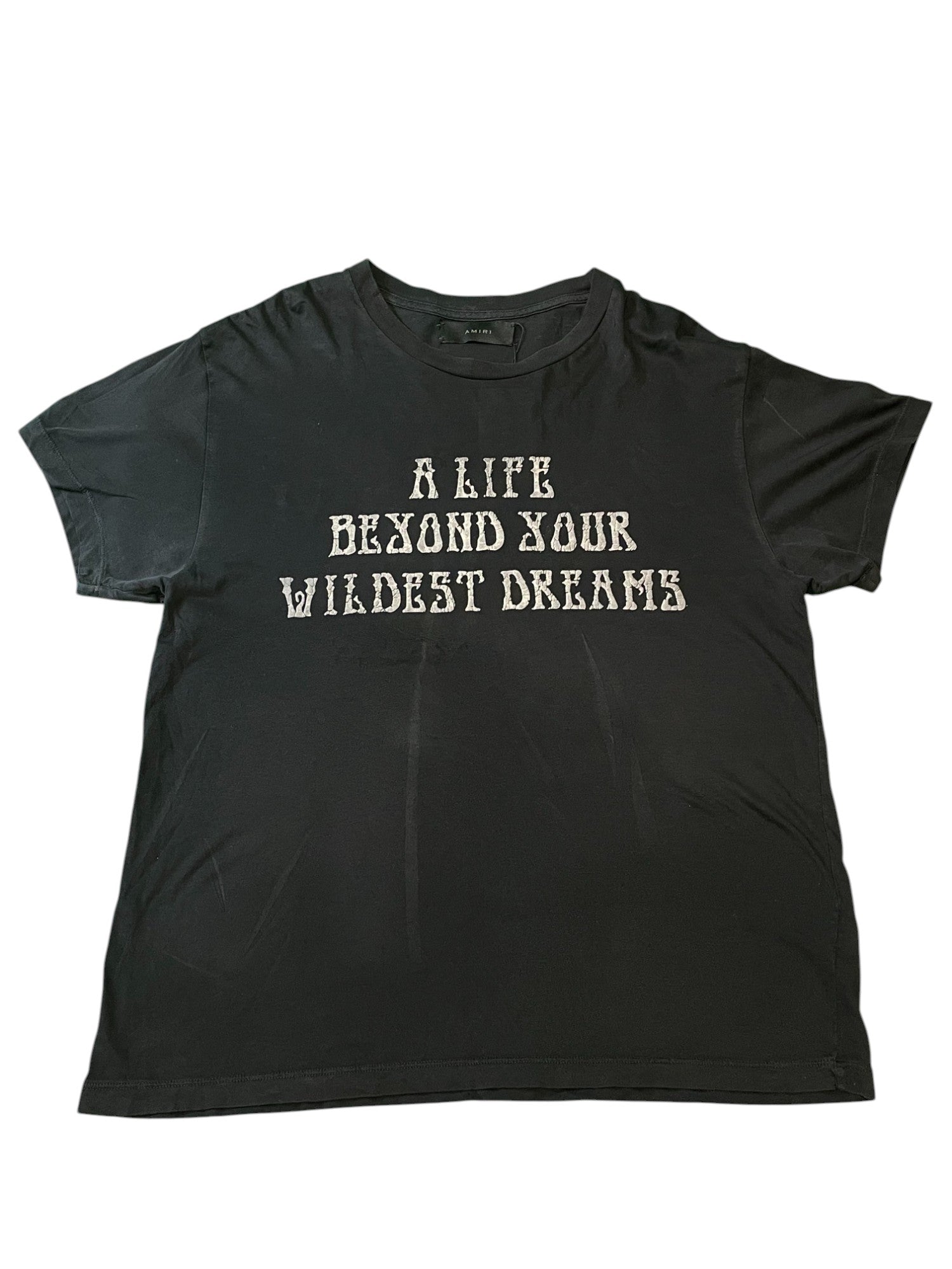 Amiri "A Life Beyond Your Wildest Dream" Black Tee