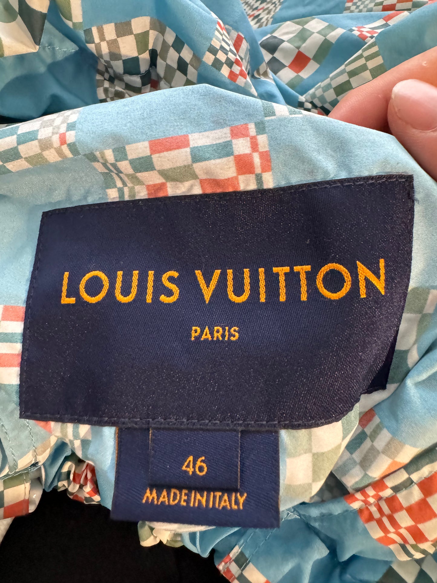 LV Damier Multicolored Jacket Used 46 (XXL)