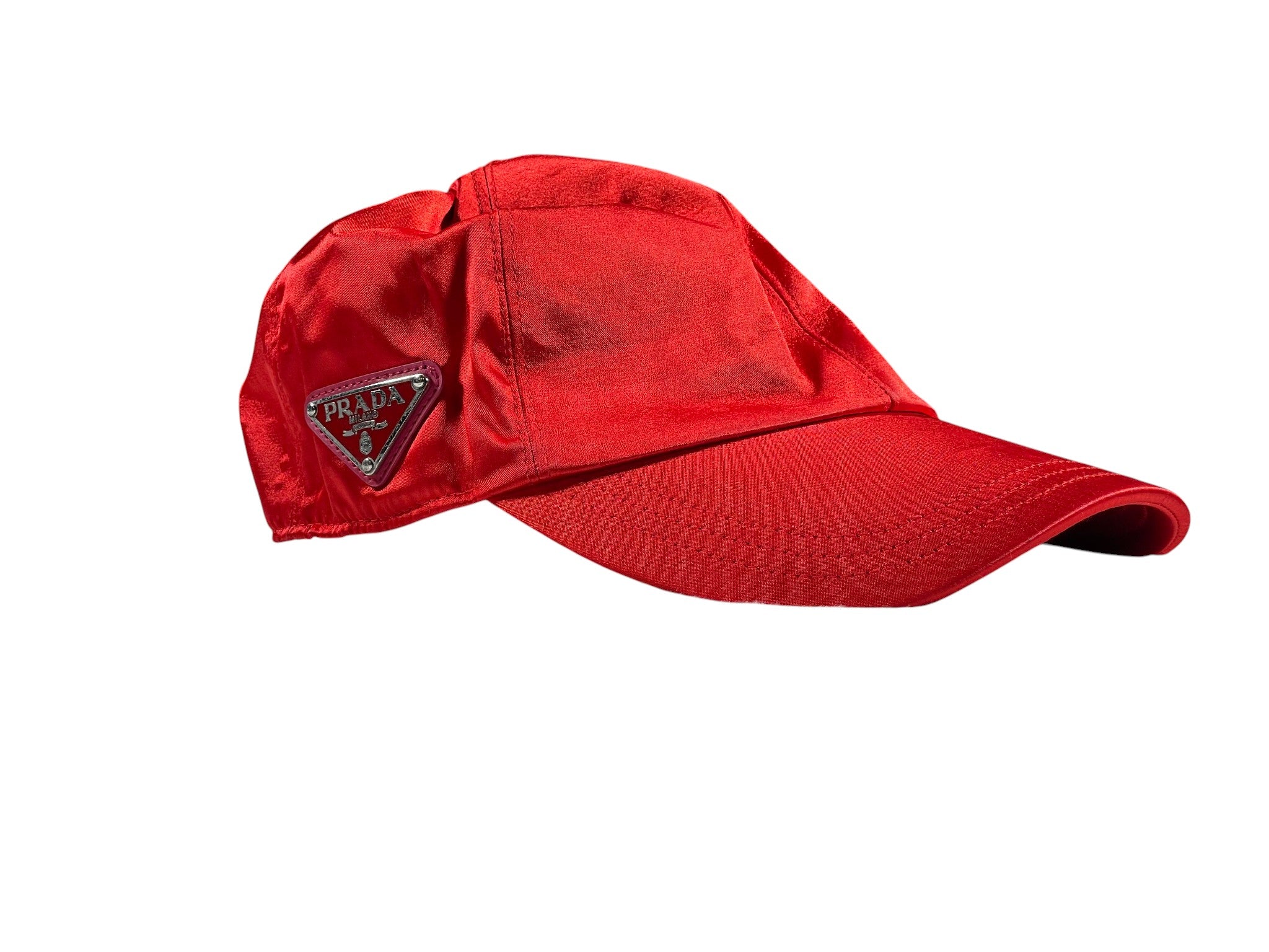 Prada Red Nylon Hat