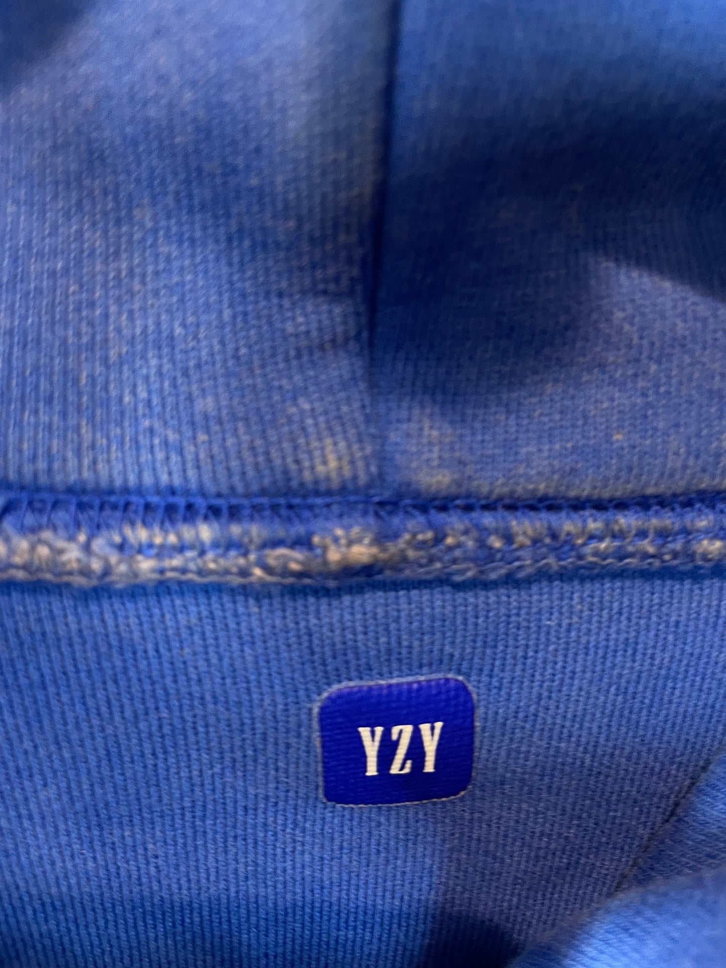 YZY Gap Blue Hoodie Used Medium