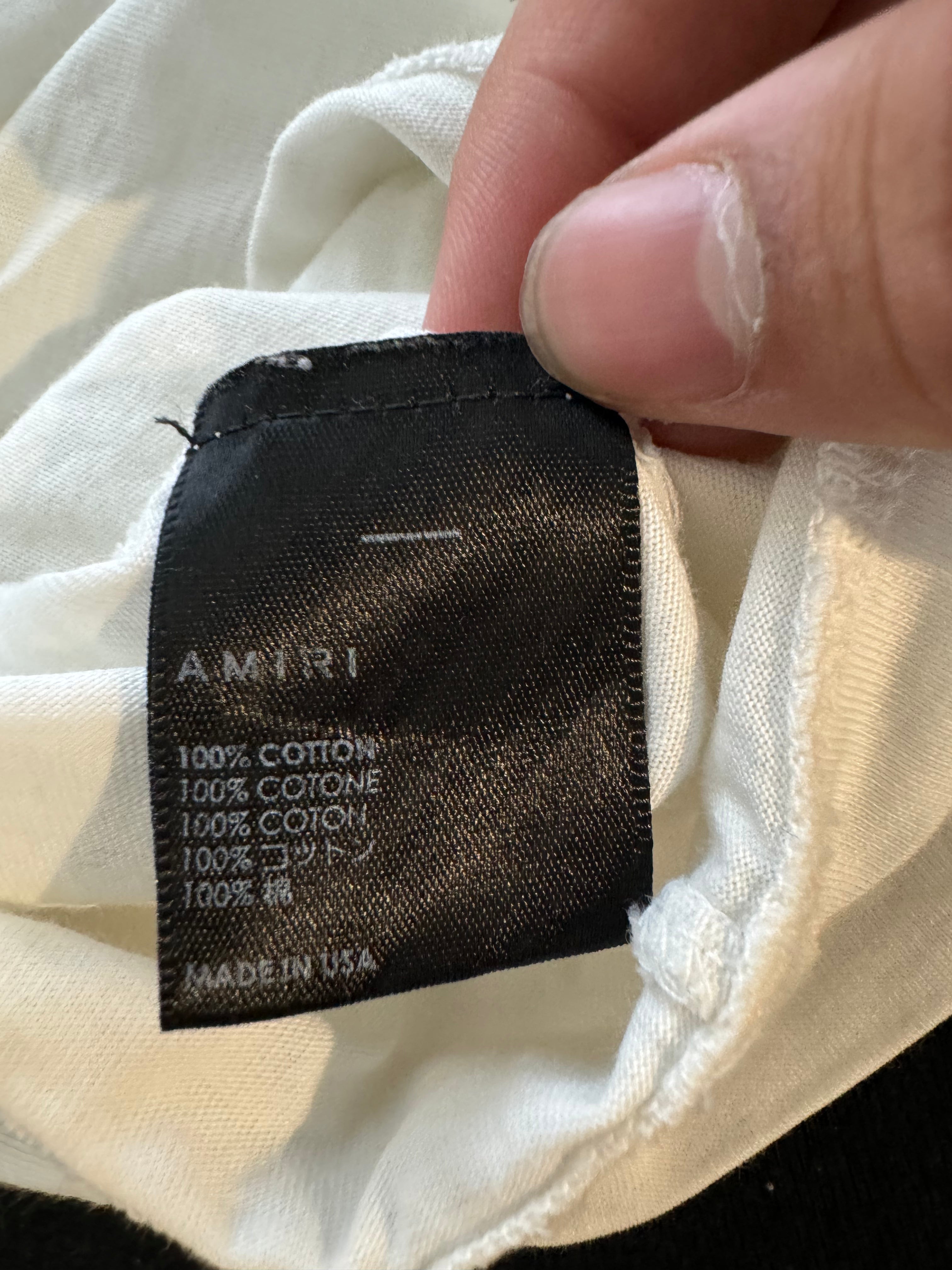 Amiri White Multi Color LS Used Medium