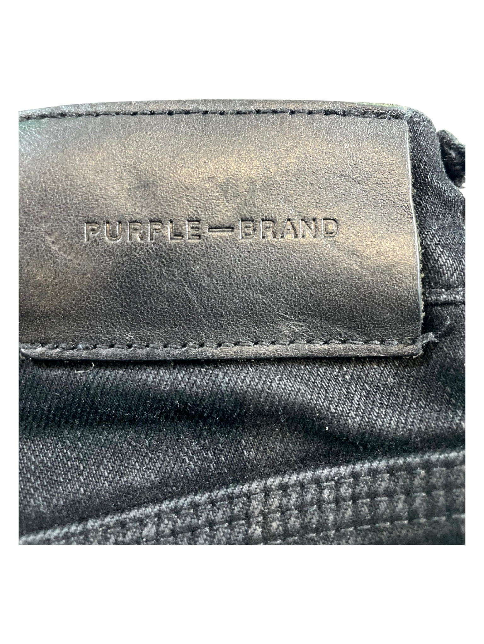 Purple Brand "Splatter" Black Jeans