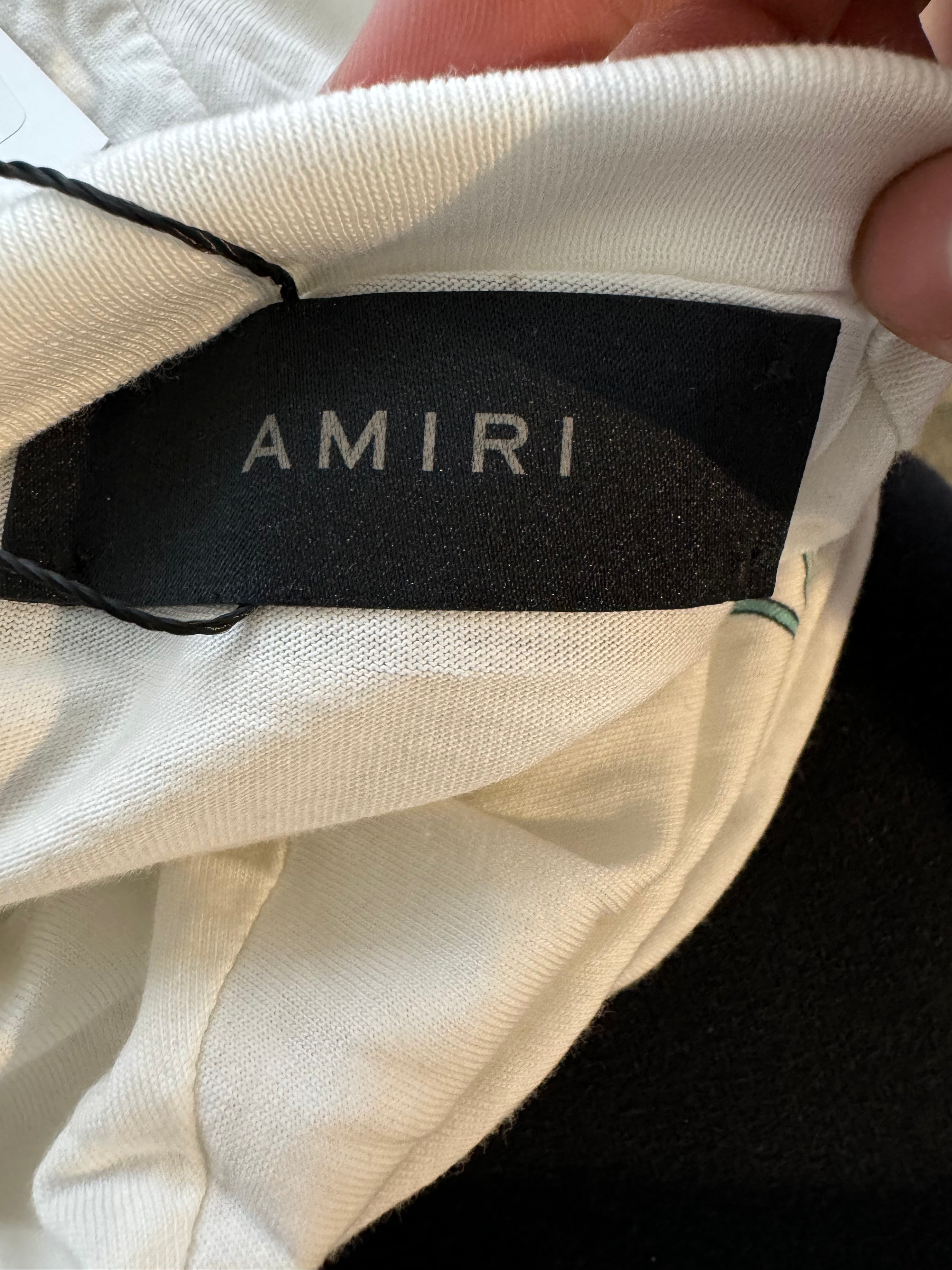 Amiri White Multi Color LS Used Medium
