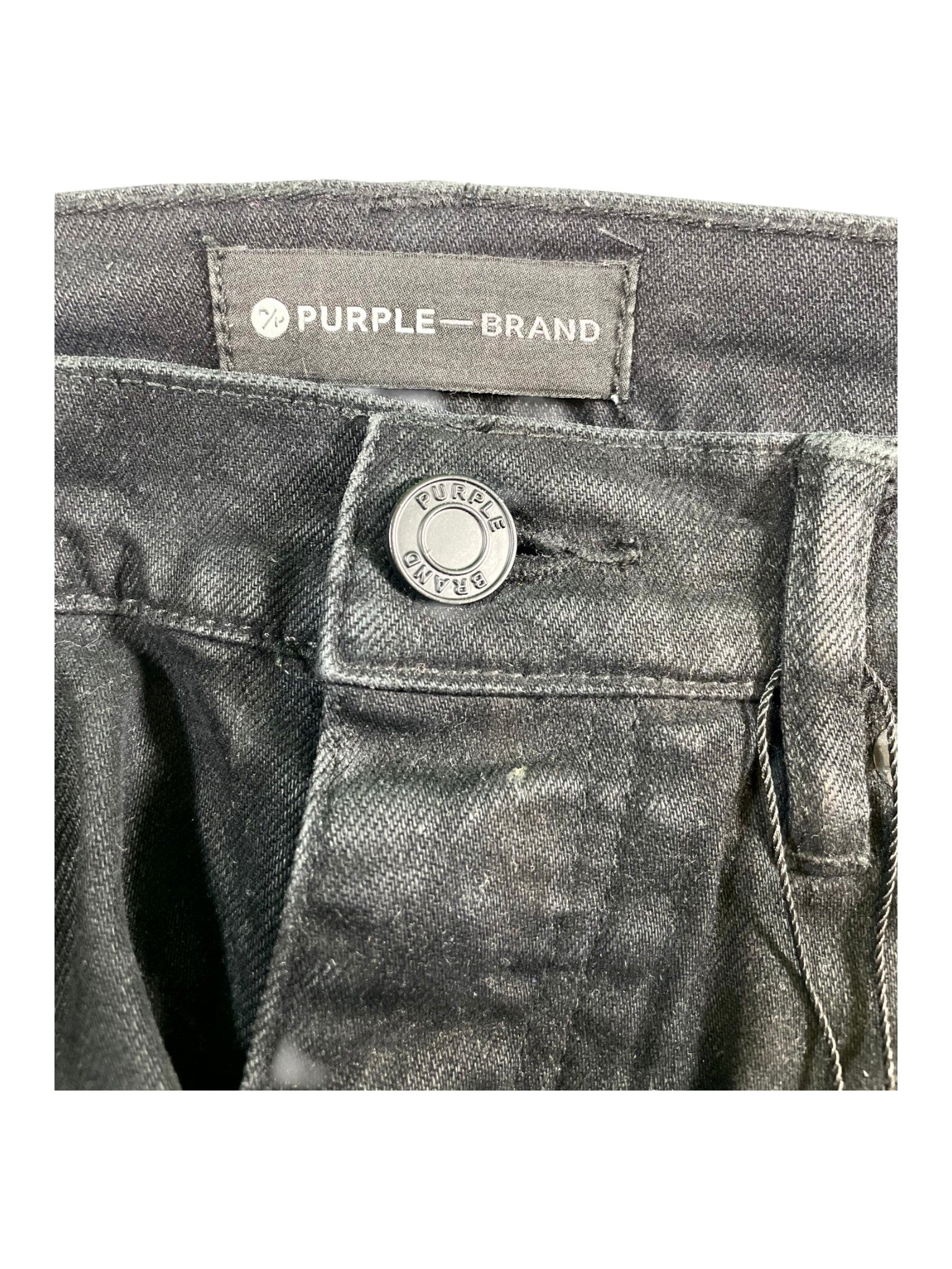 Purple Brand "Splatter" Black Jeans