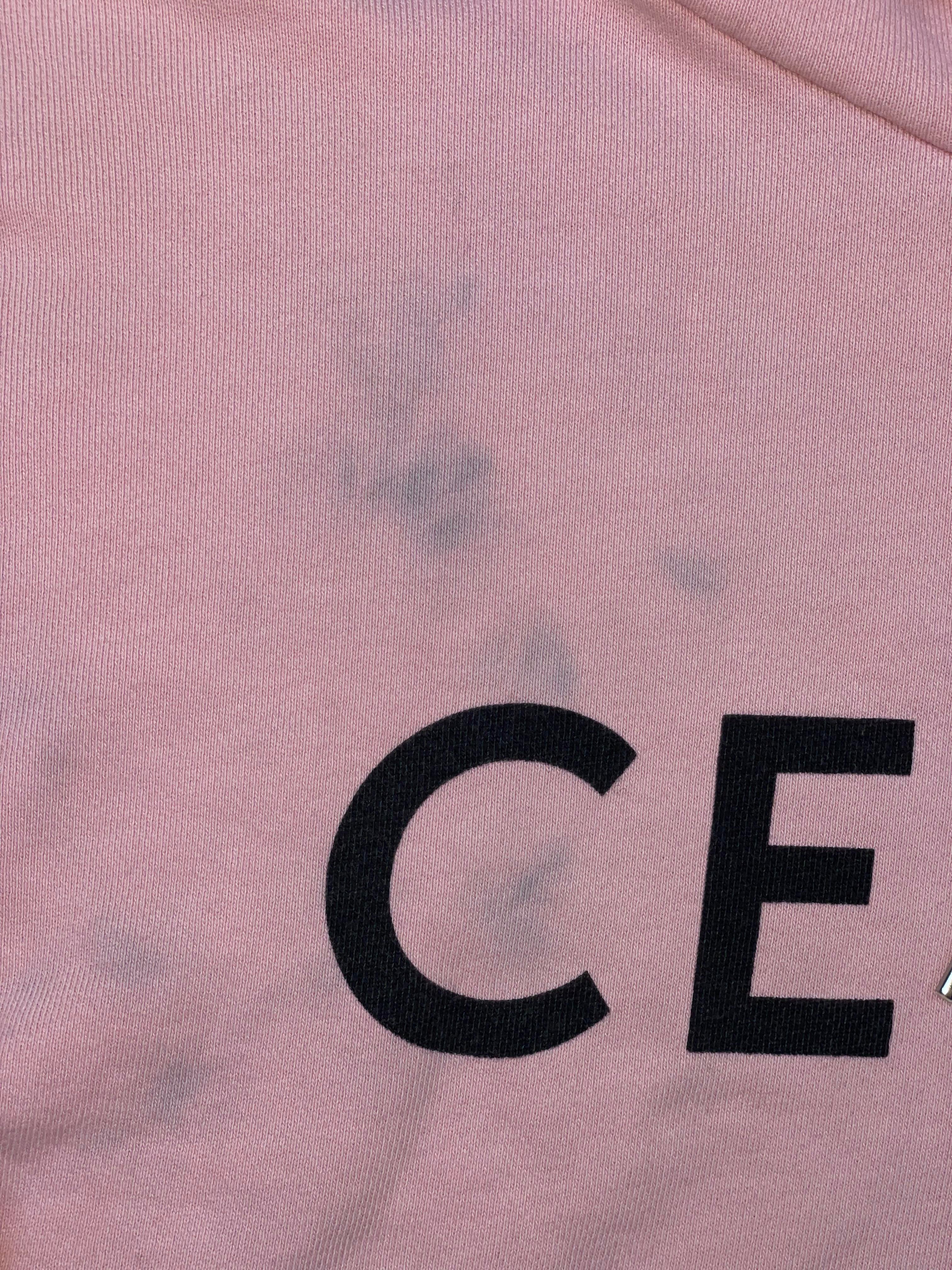 Celine Classic Logo Pink & Black Hoodie