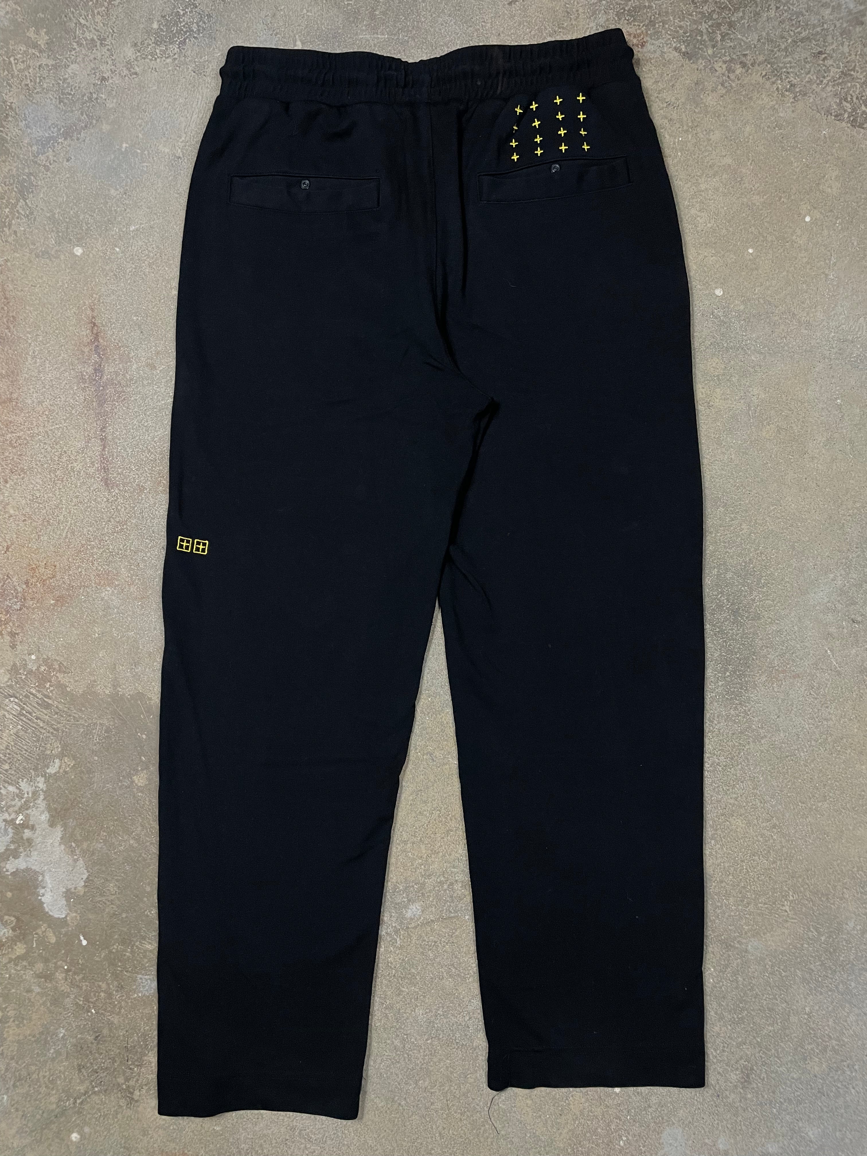 Ksubi Sweats Black Gold Medium Used