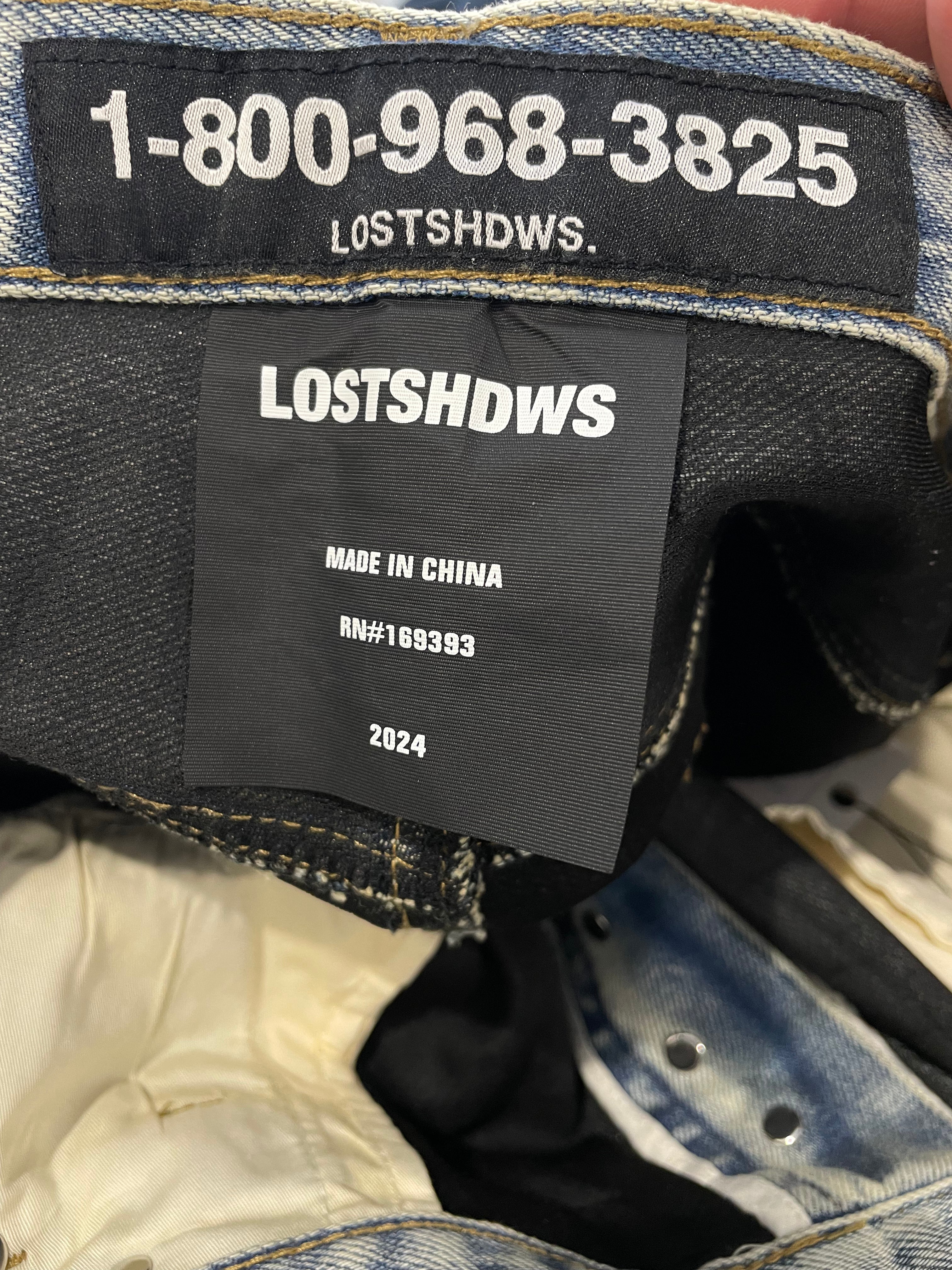 LOSTSHDWS Embossed Denim Light Wash