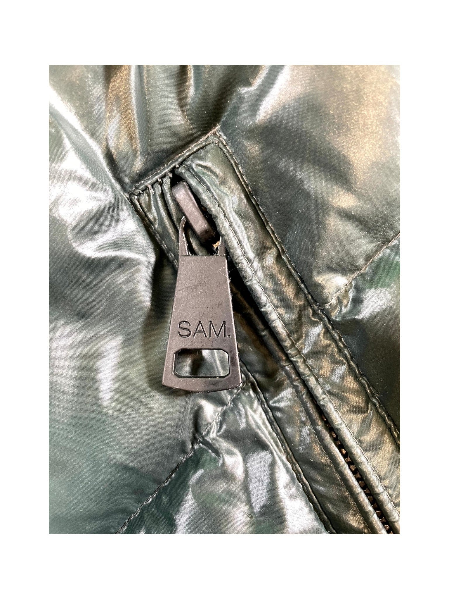 Sams (Women's) Dark Green Puffer Coat