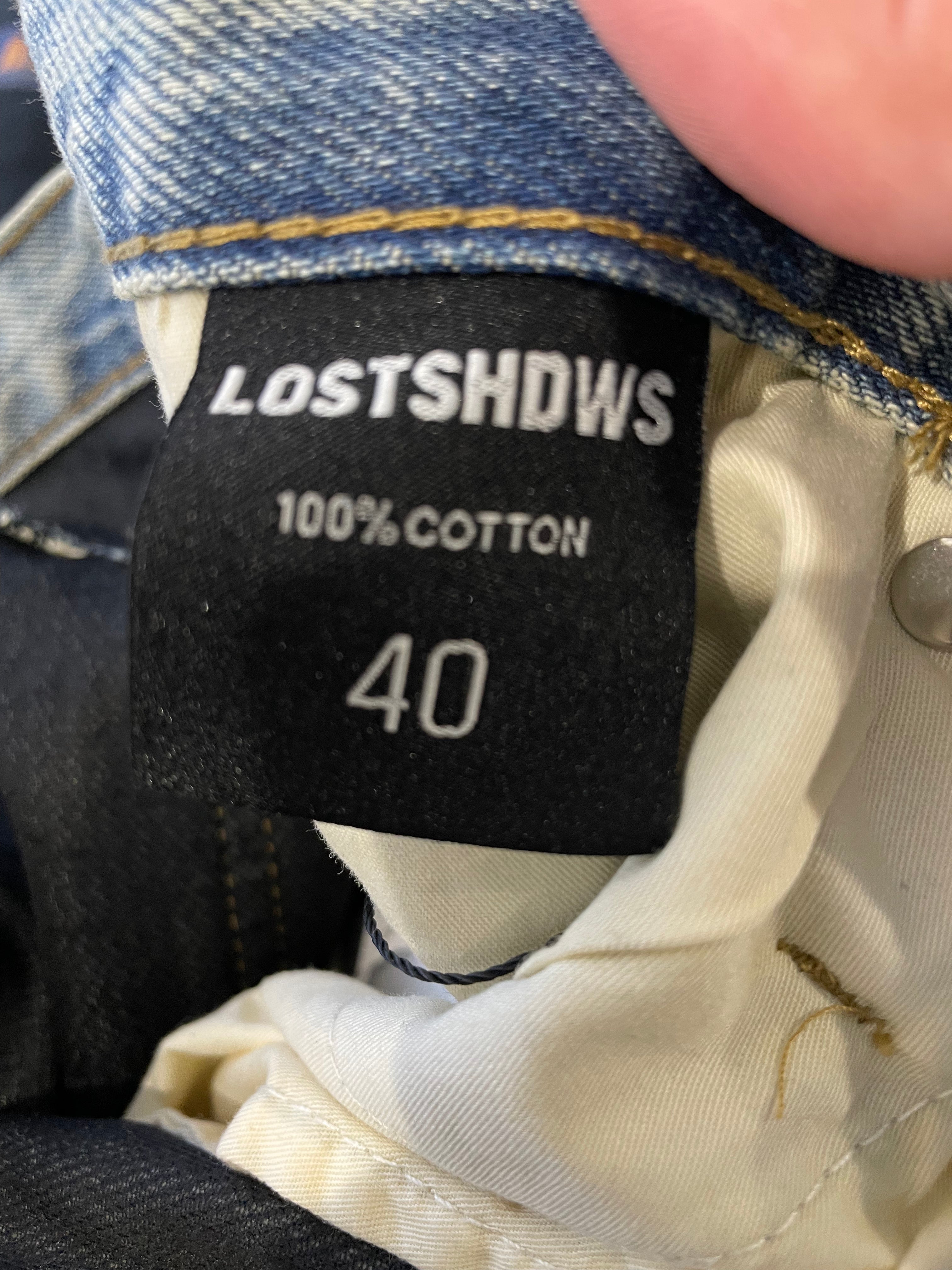 LOSTSHDWS Embossed Denim Light Wash