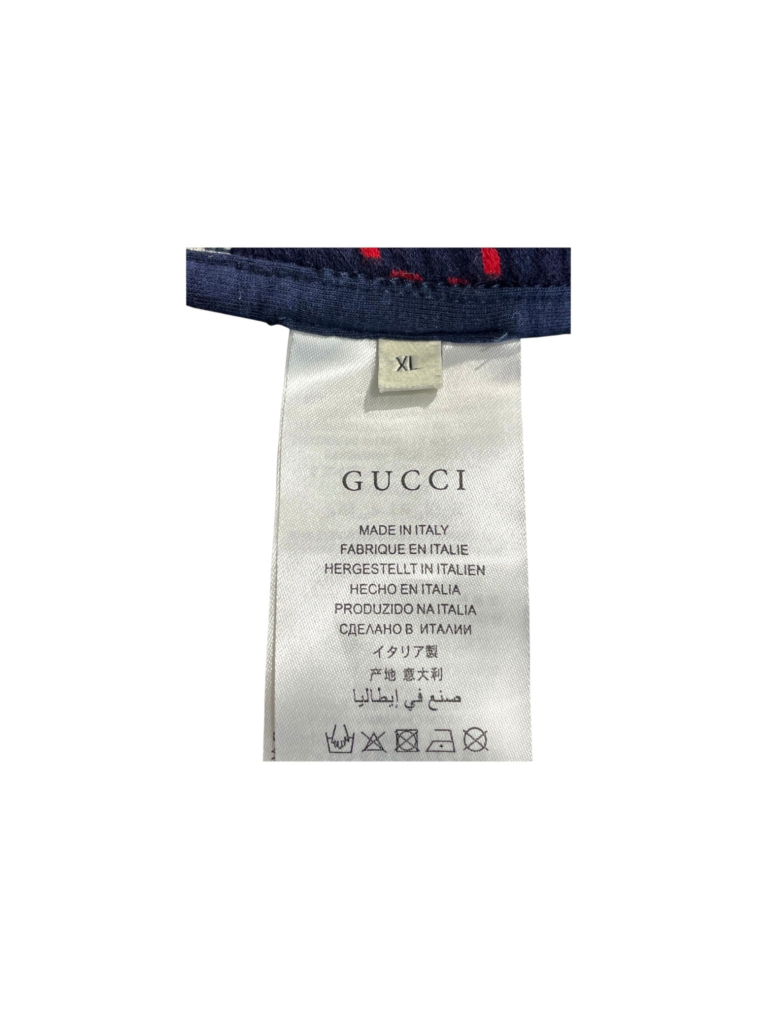 Gucci Monogram GG Navy & Red Sweats