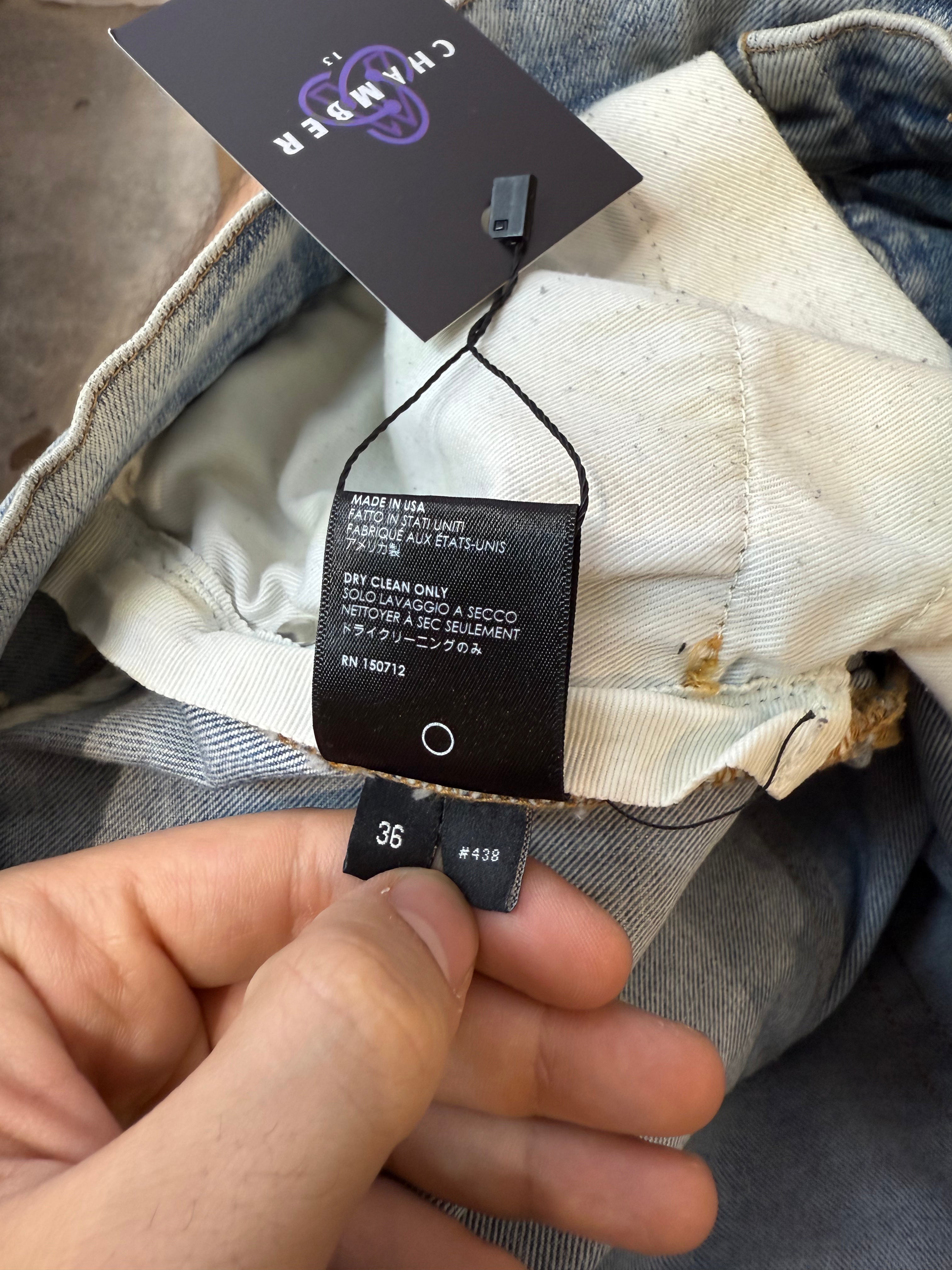 Amiri MX1 Light Wash Tan Used 34