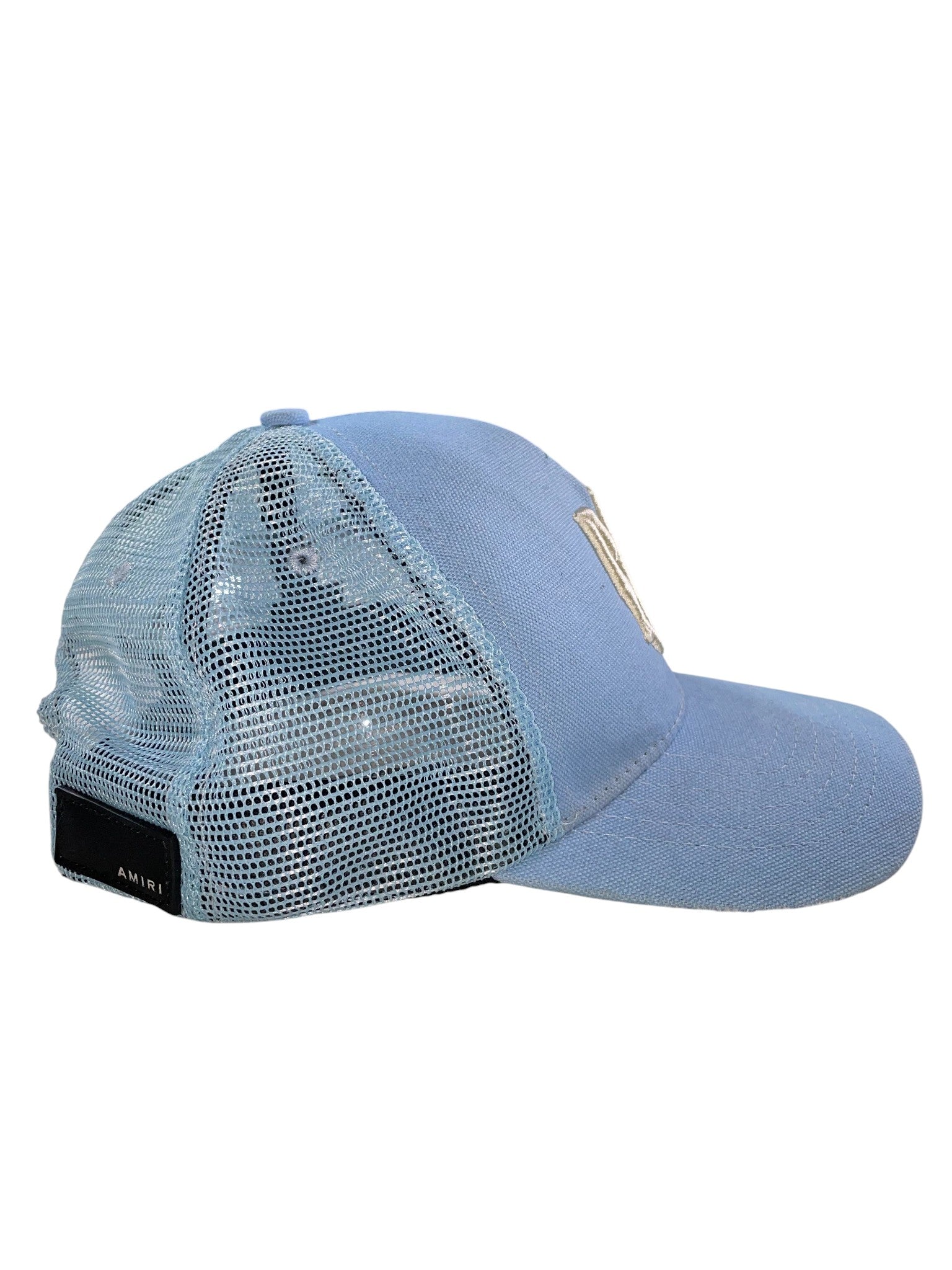 Amiri MA Logo Baby Blue & Cream Hat
