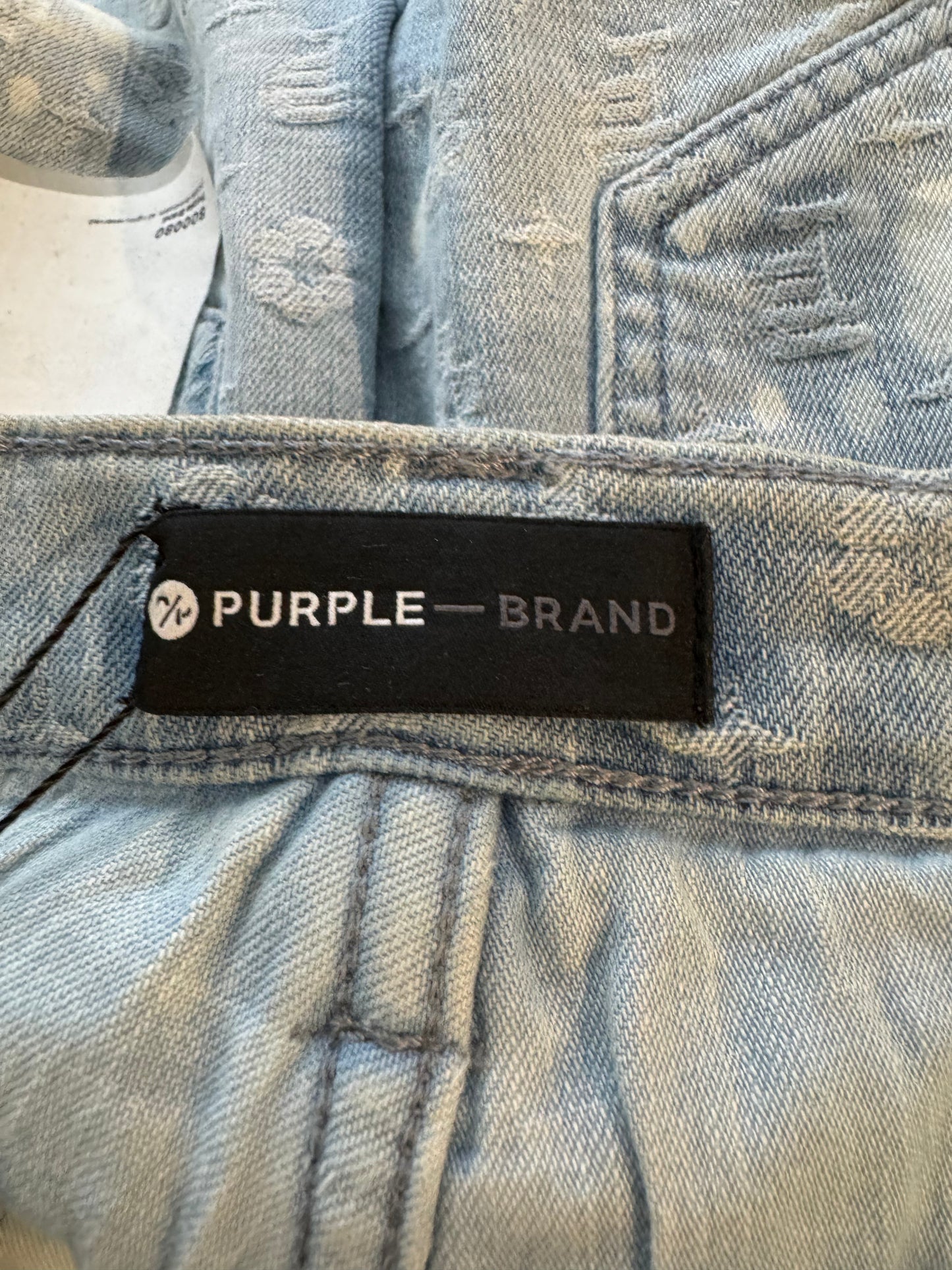Purple Jeans Light Wash Monogram Used 28