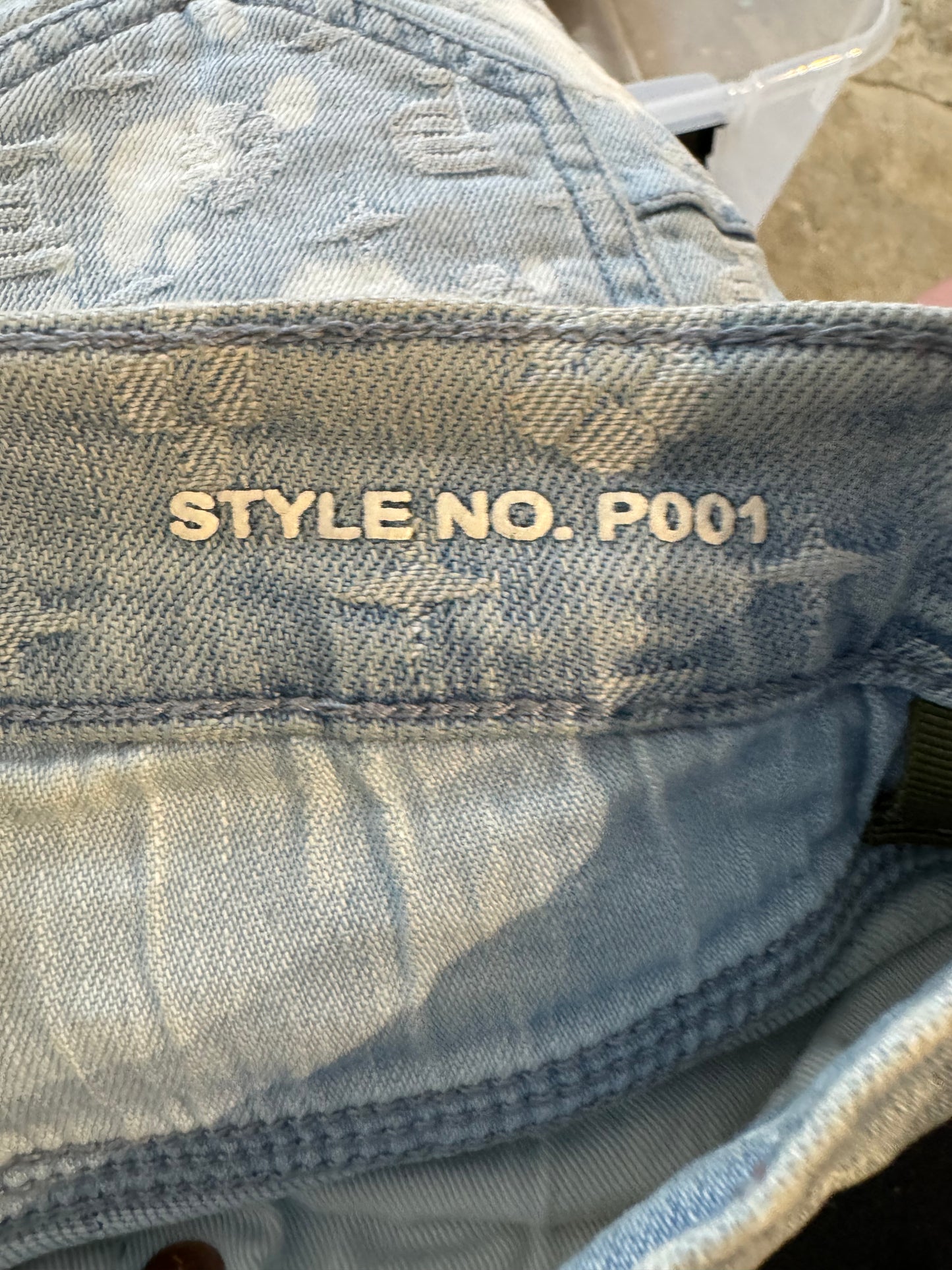 Purple Jeans Light Wash Monogram Used 28