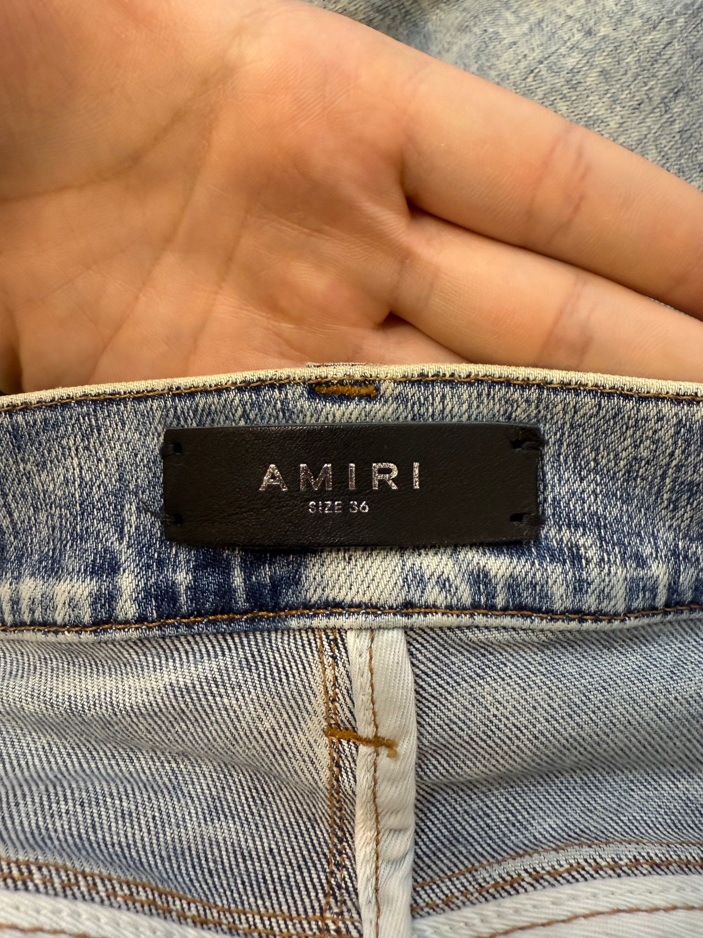 Amiri MX1 Blue Black Patch Used 36