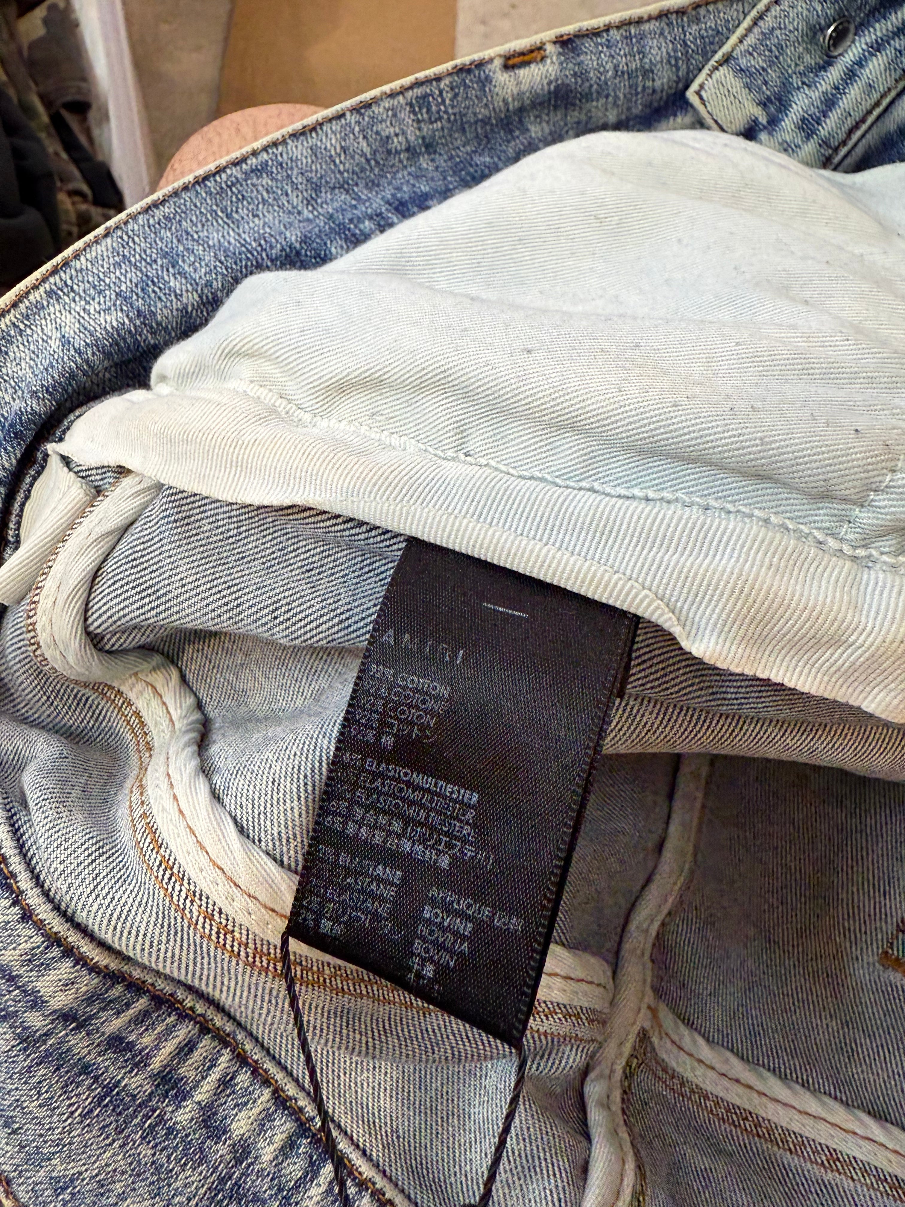 Amiri MX1 Blue Black Patch Used 36