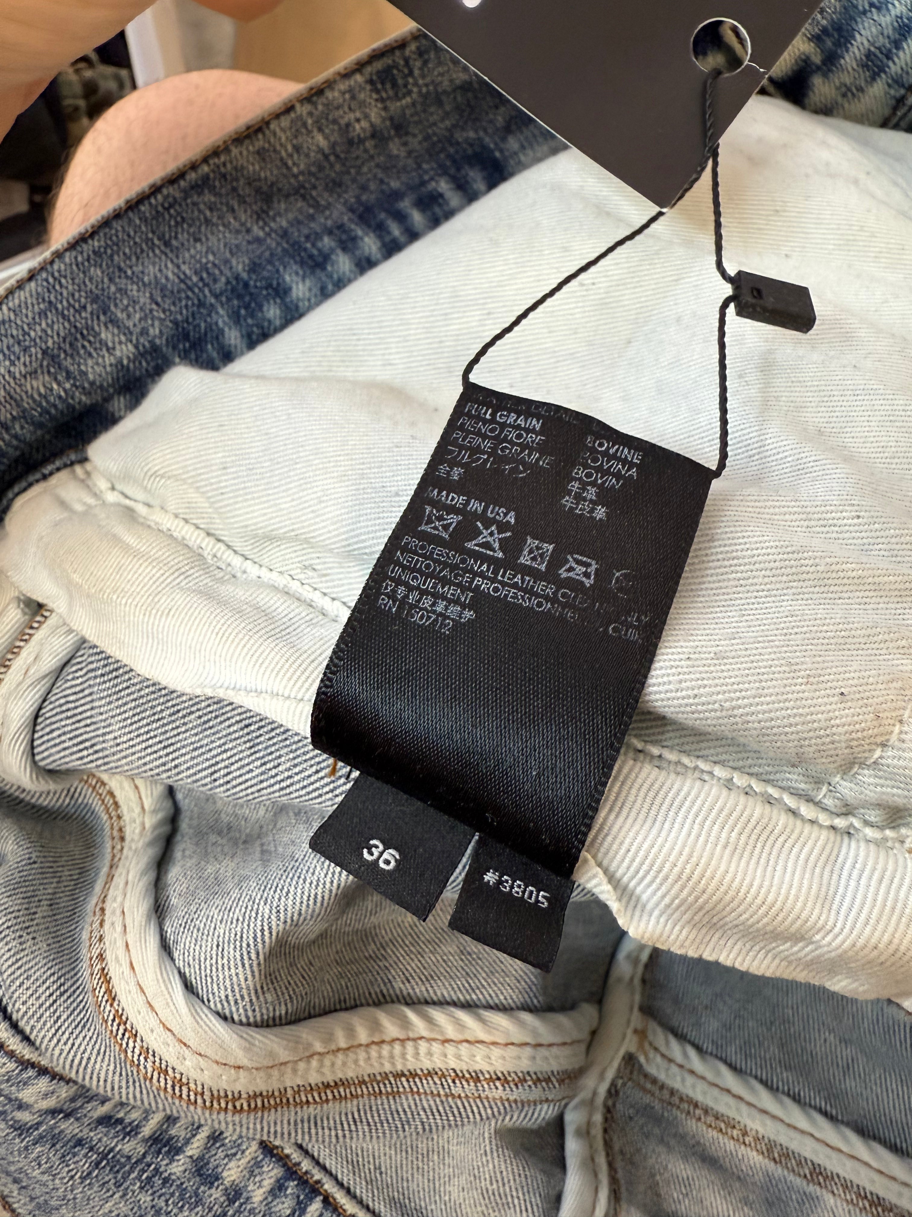 Amiri MX1 Blue Black Patch Used 36