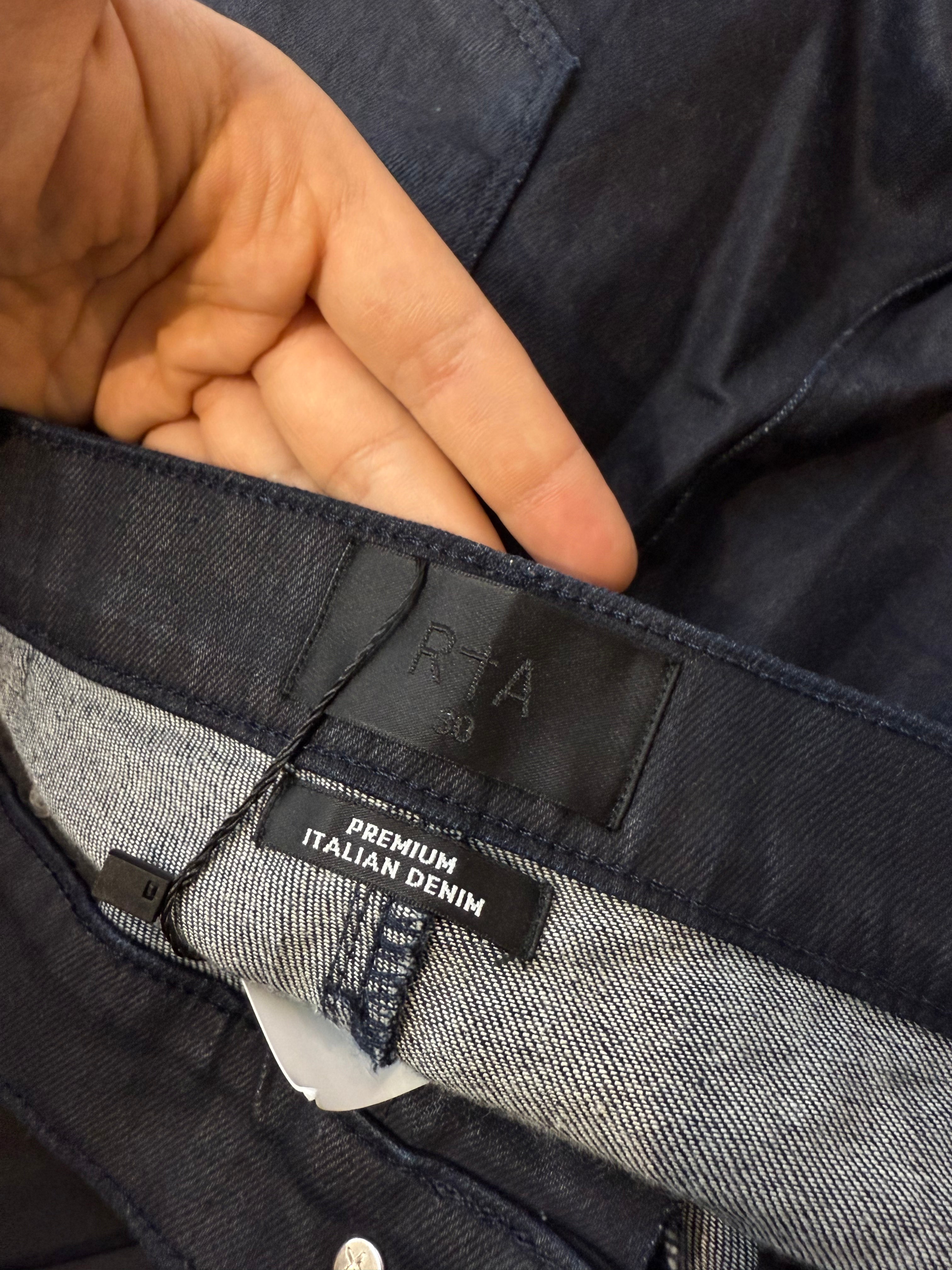 RTA Jeans Navy Wax Used 30