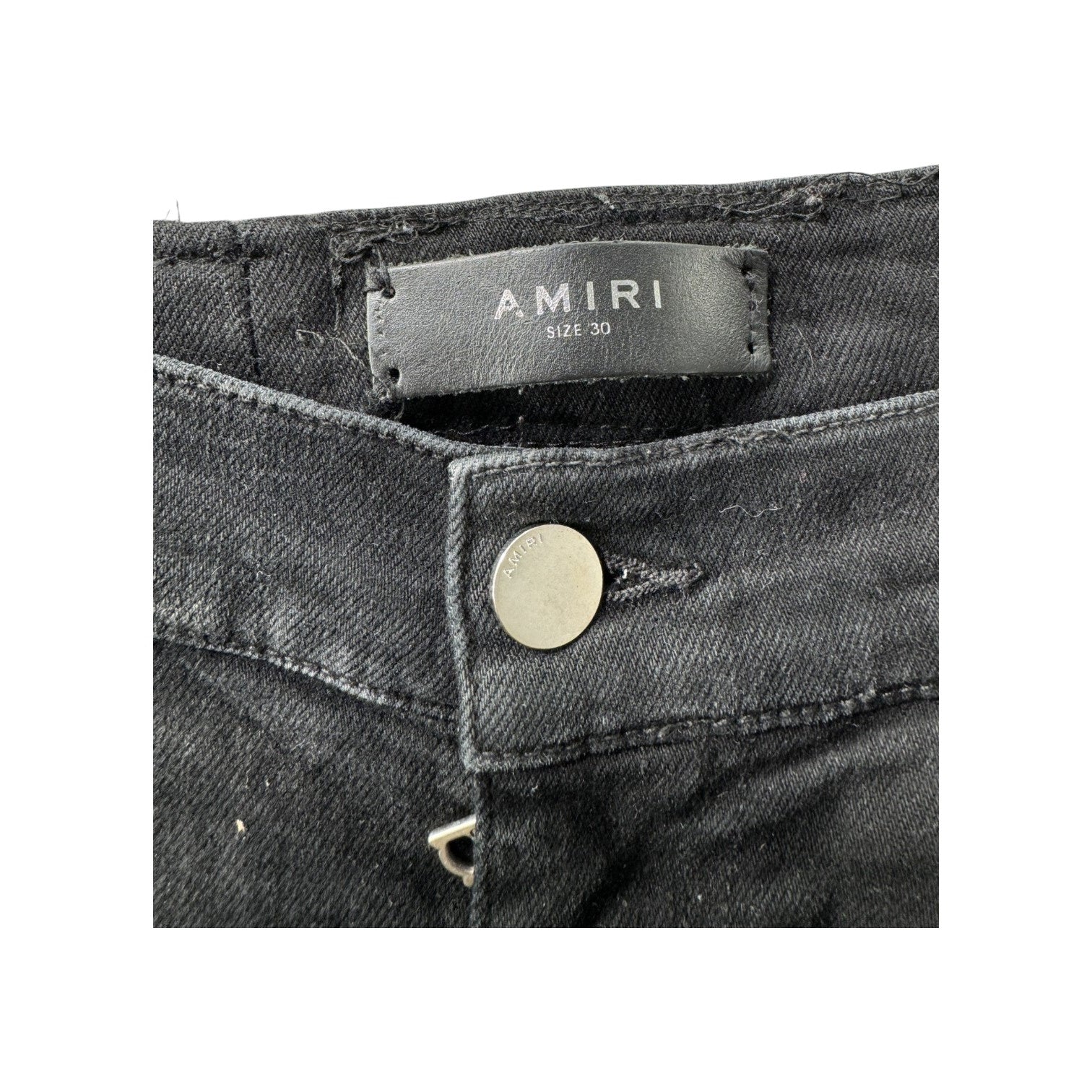 Amiri Stripe Thrasher Black & Blue Jeans