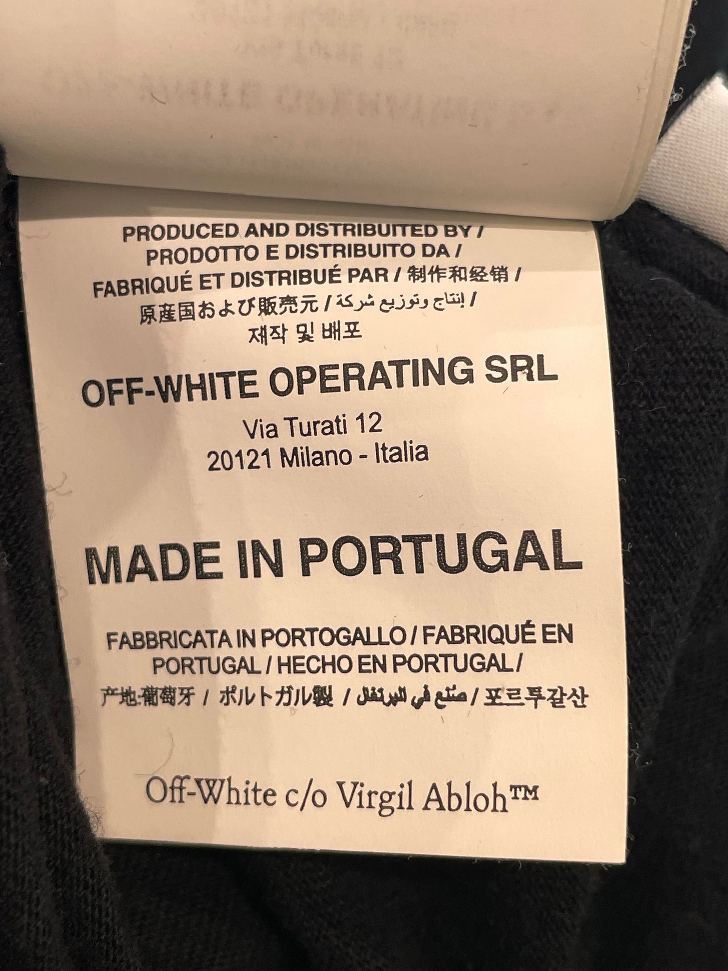 Off White Black Yellow Long Sleeve