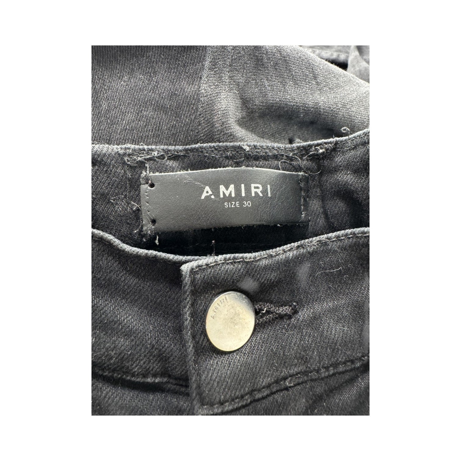 Amiri Stripe Thrasher Black & Blue Jeans