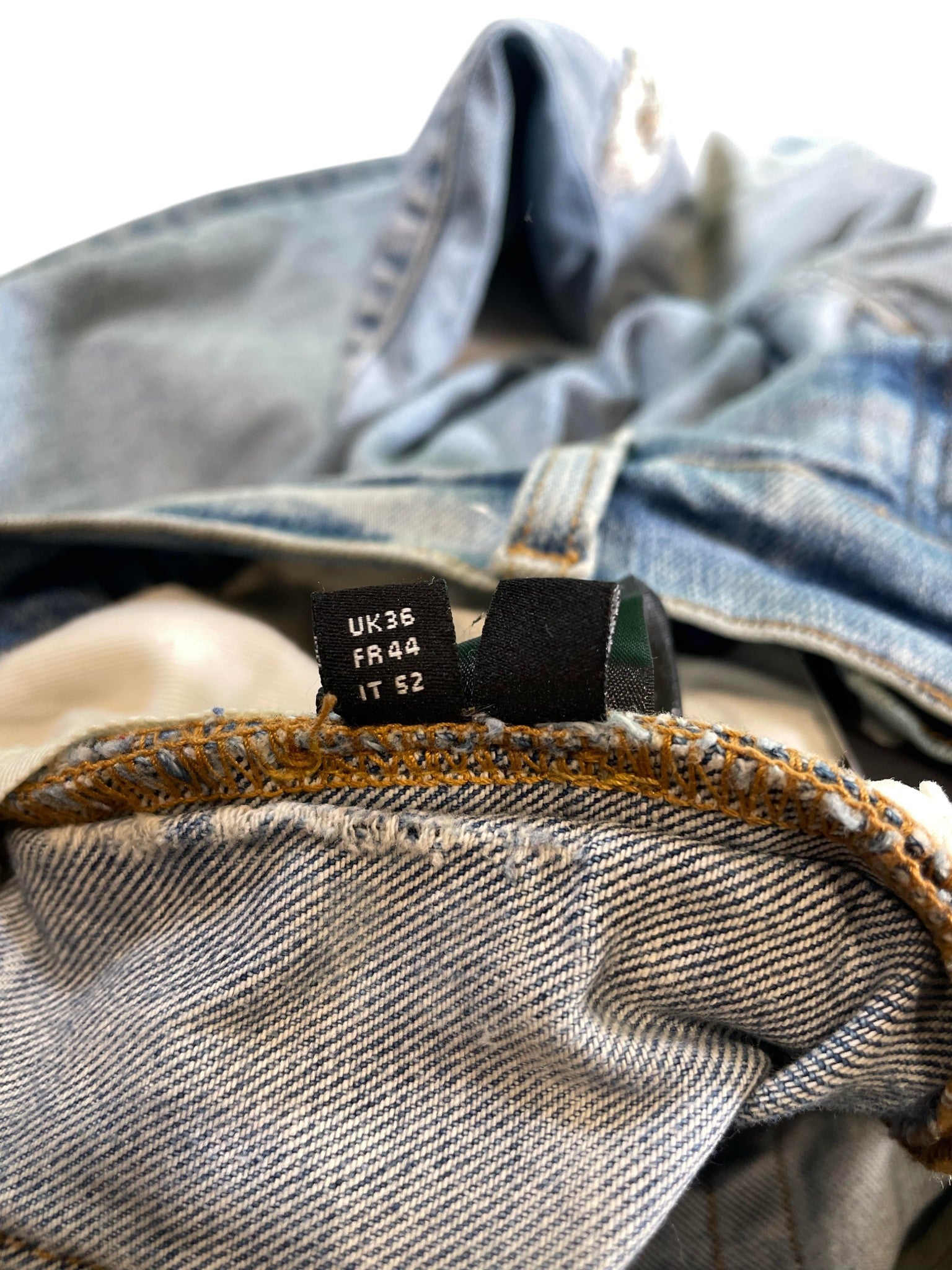 Amiri MX1 'Art Patch' Light Wash Jeans
