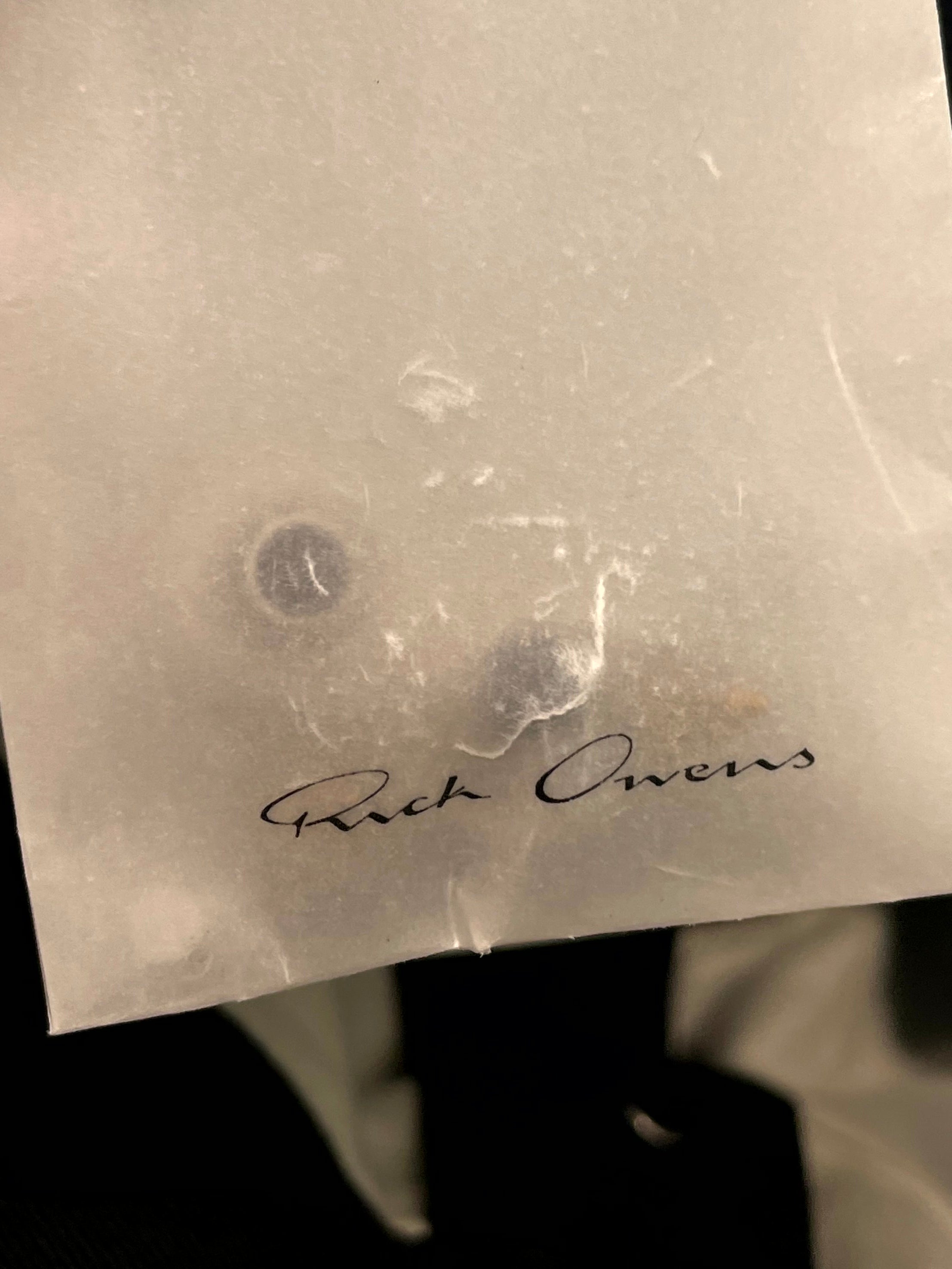 Rick Owens Bolan Cargo Black Pants