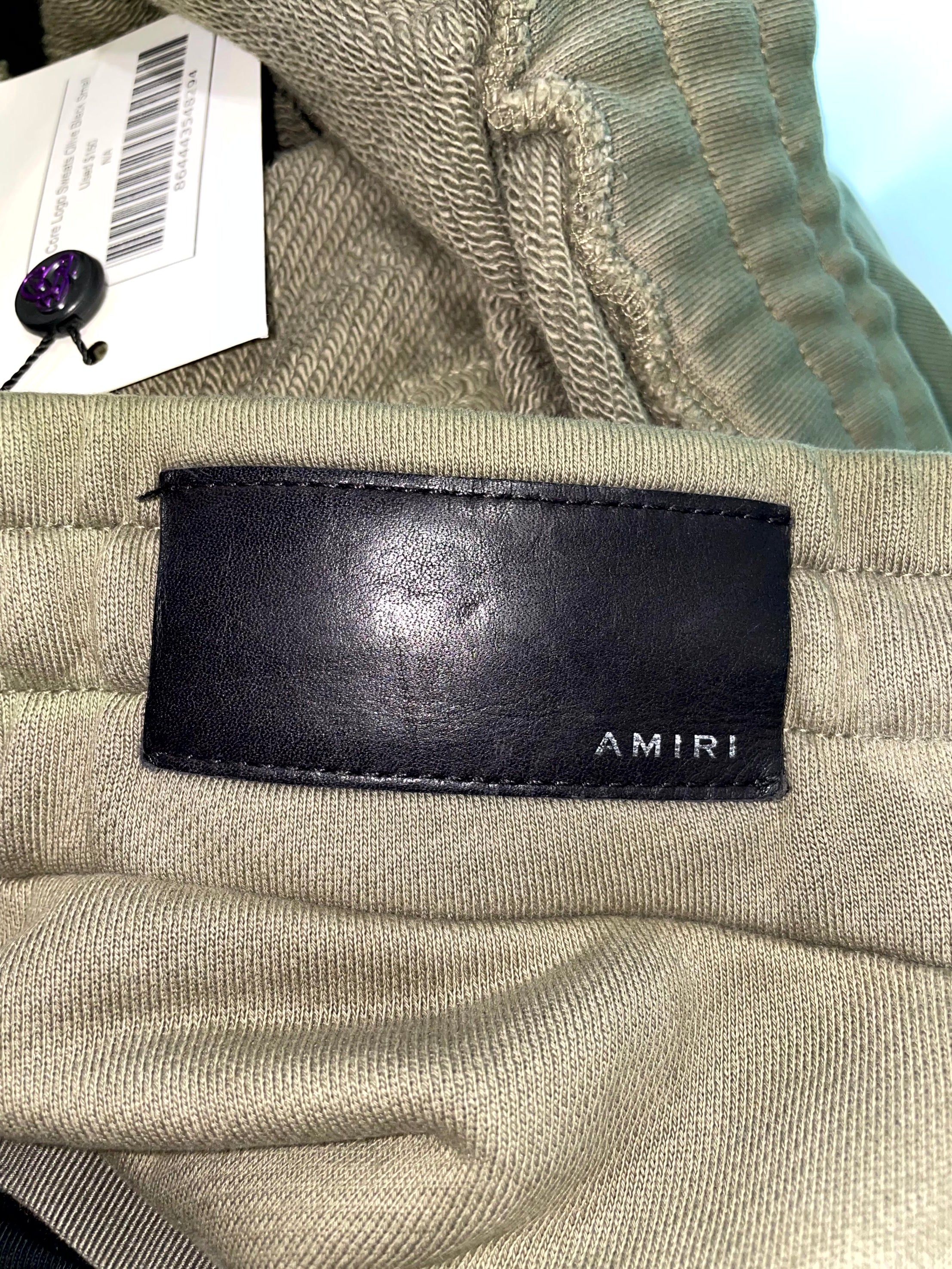 Amiri Core Logo Olive & Black Sweats