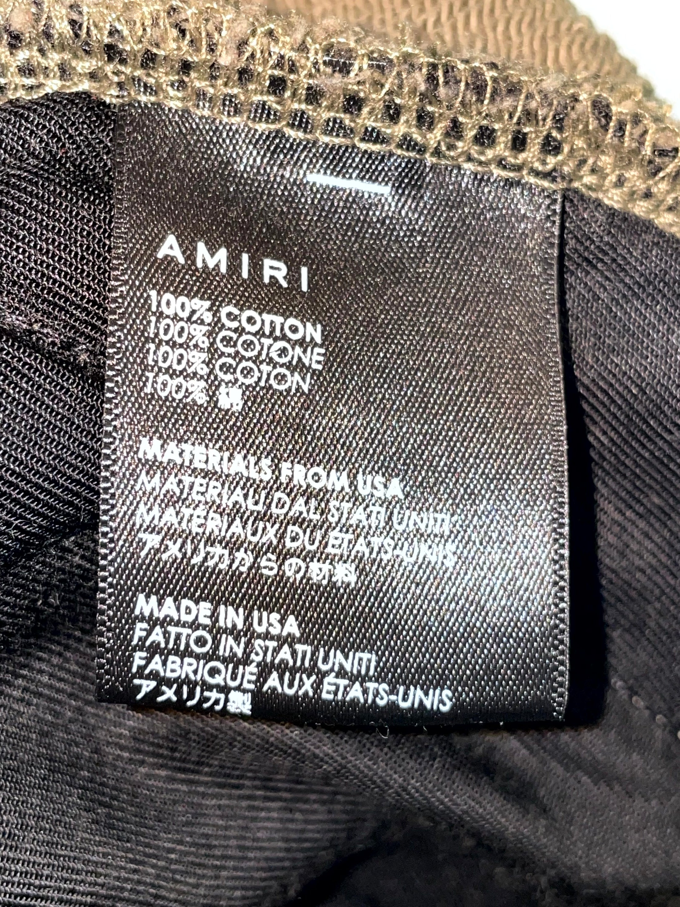 Amiri Core Logo Olive & Black Sweats