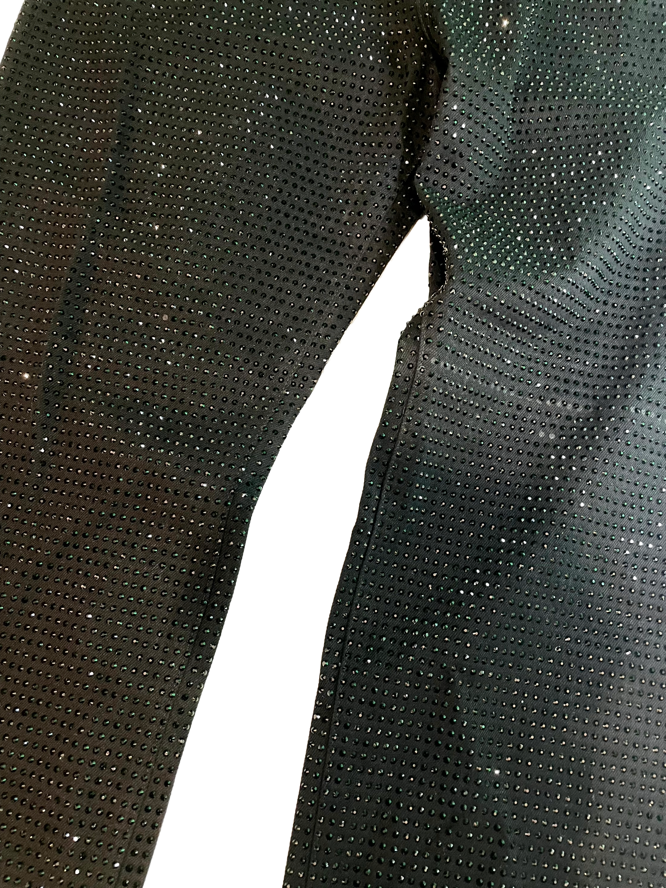 Purple Brand Rhinestone Black Jeans