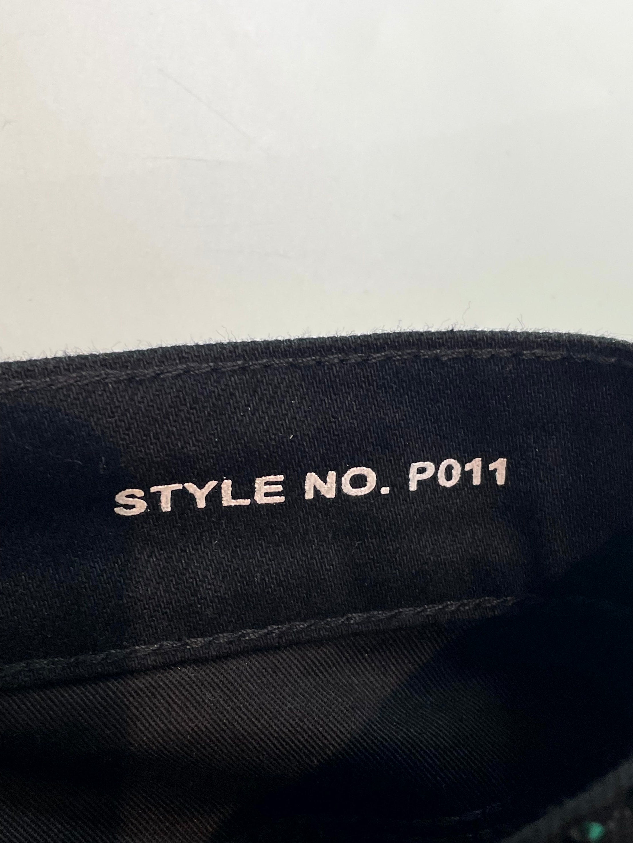 Purple Brand Rhinestone Black Jeans