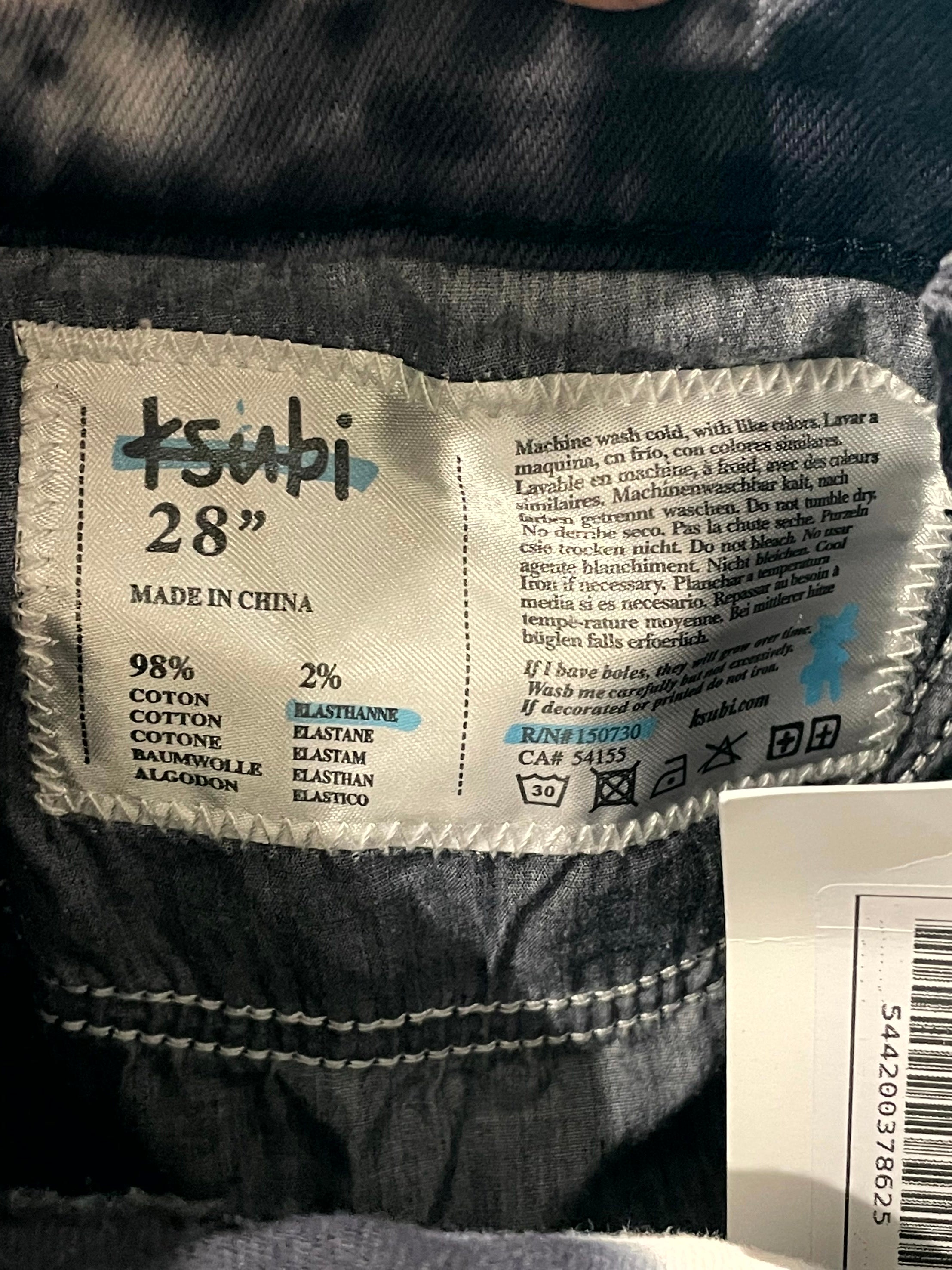 Ksubi Black & White Tie Dye Jeans