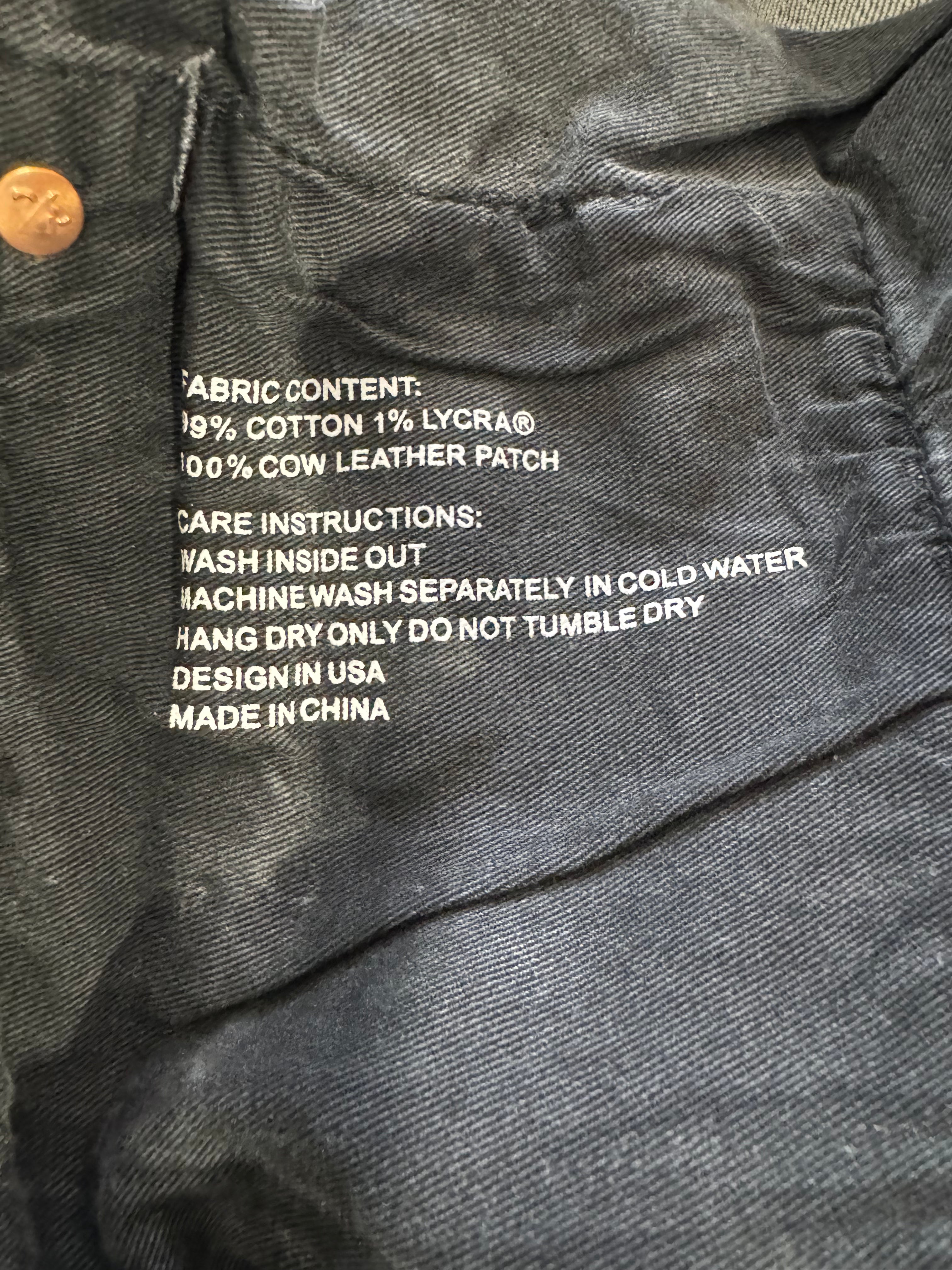 Purple Jeans Grey Ripped Used 36