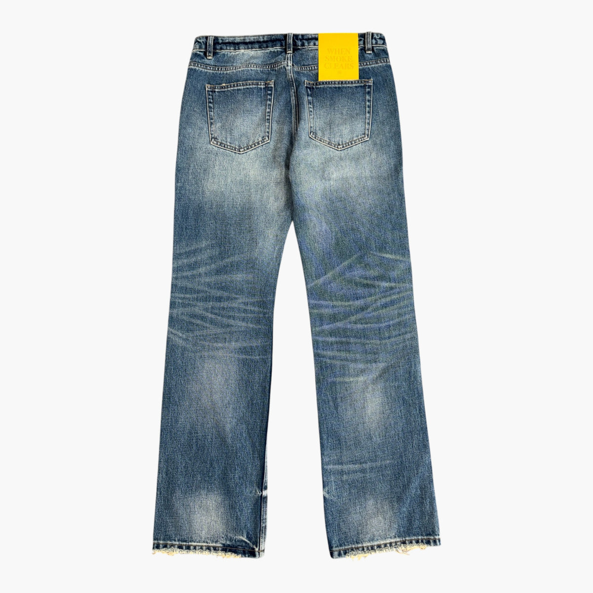 When Smoke Clears Chainstitch Light Wash Jeans