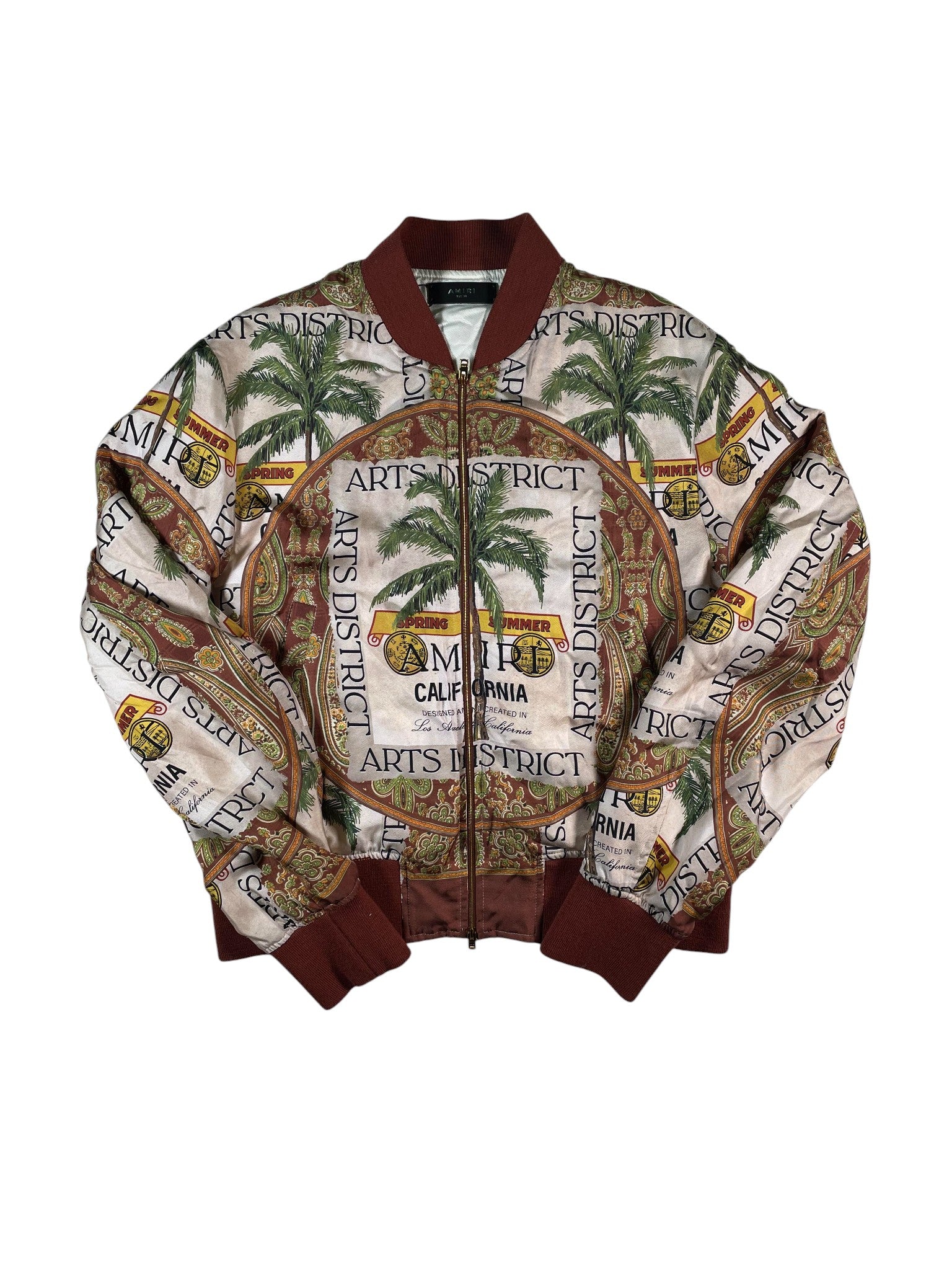 Amiri Rum Label Silk Jacket