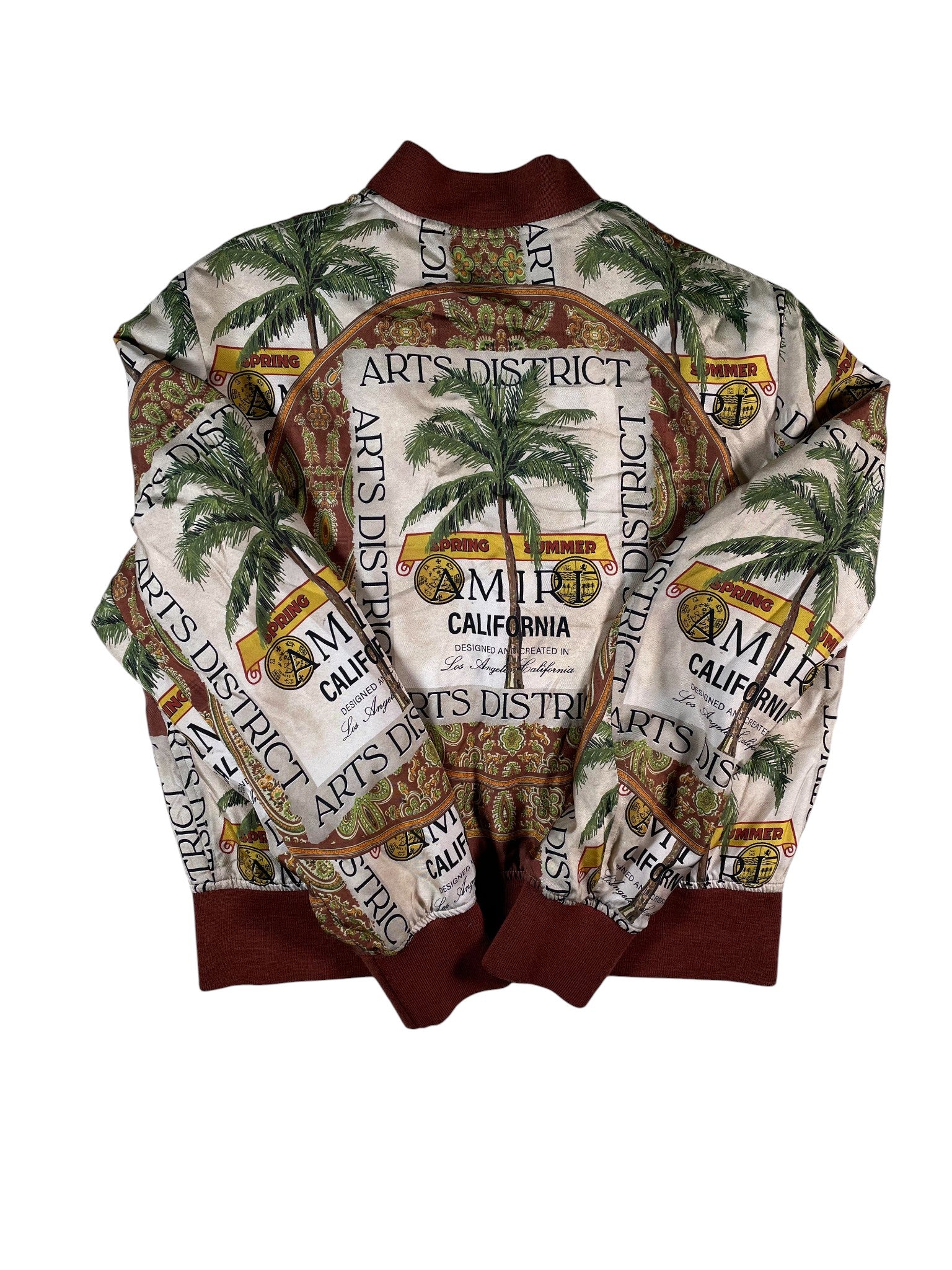 Amiri Rum Label Silk Jacket