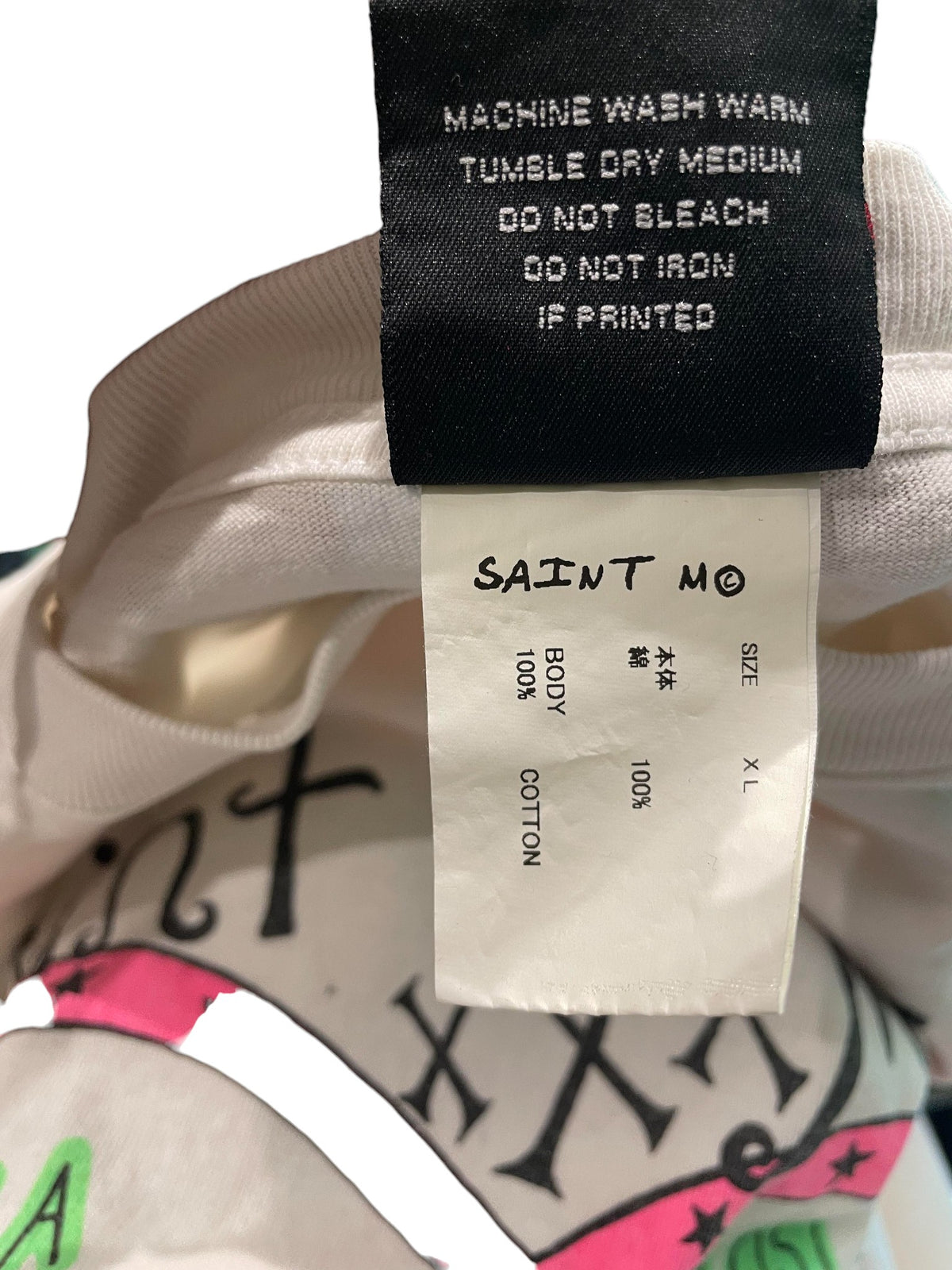 Saint Michael Pink Heart White Long sleeve