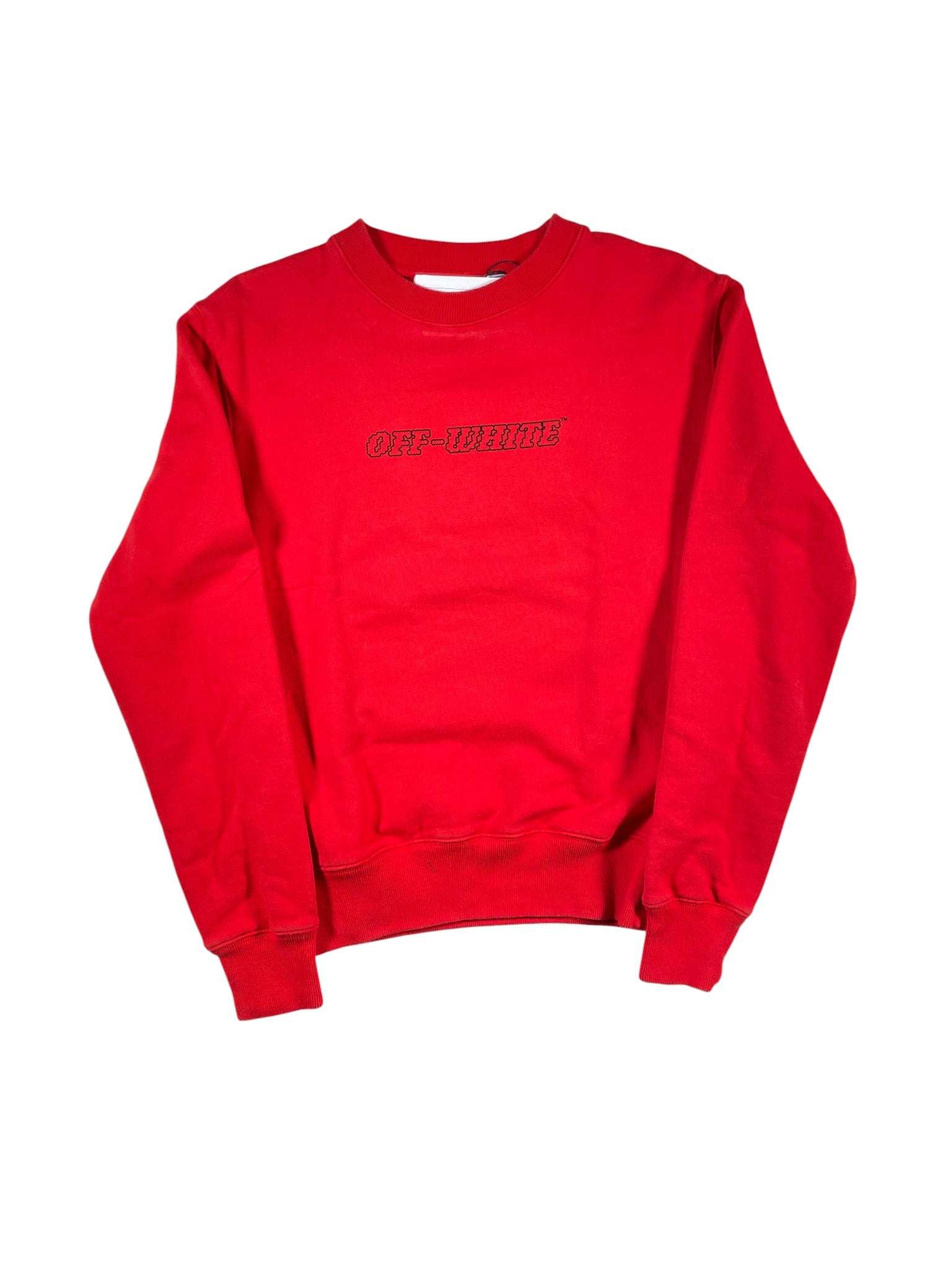 Off-White 'Hand Of God' Red Crewneck