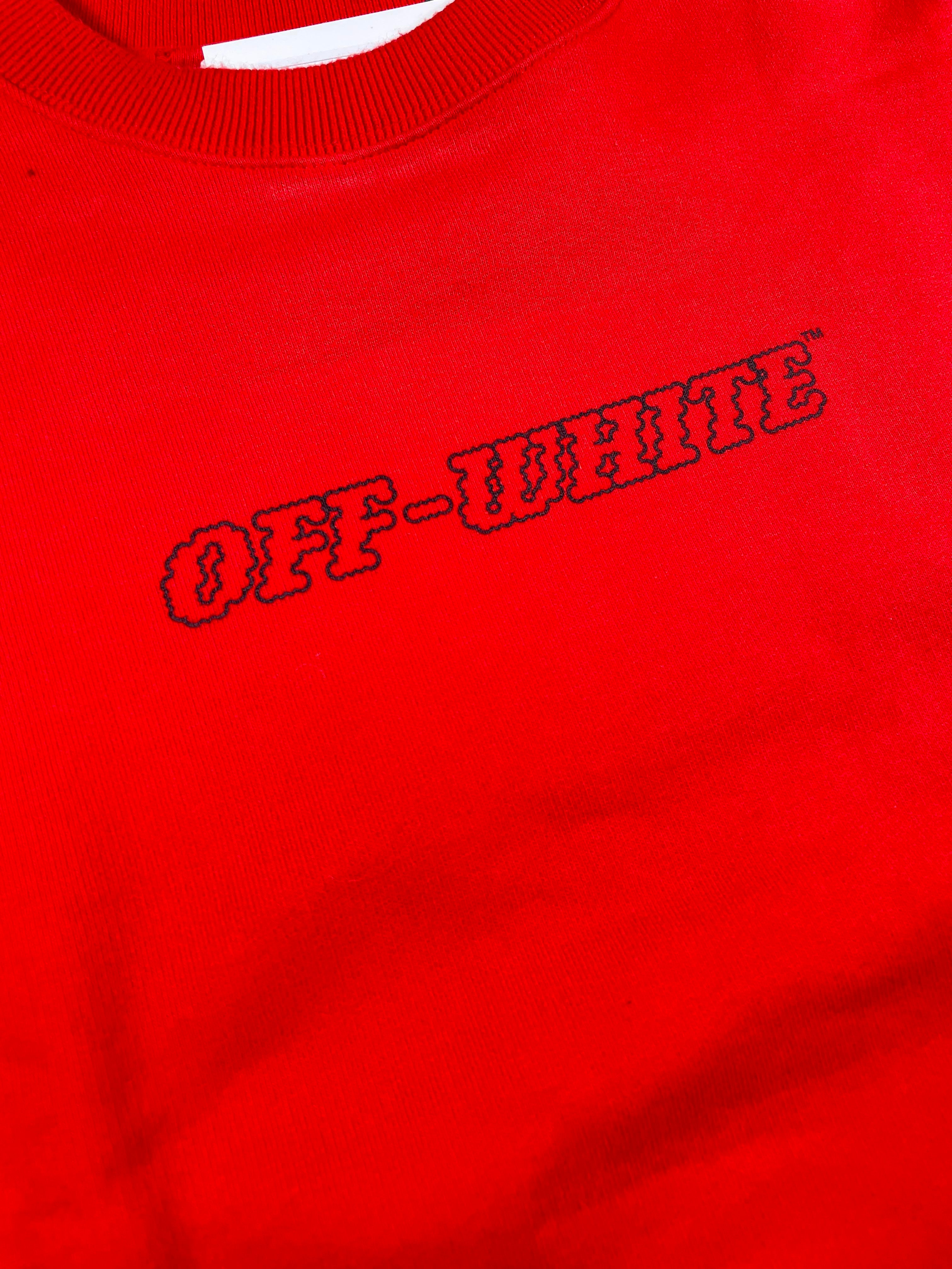 Off-White 'Hand Of God' Red Crewneck