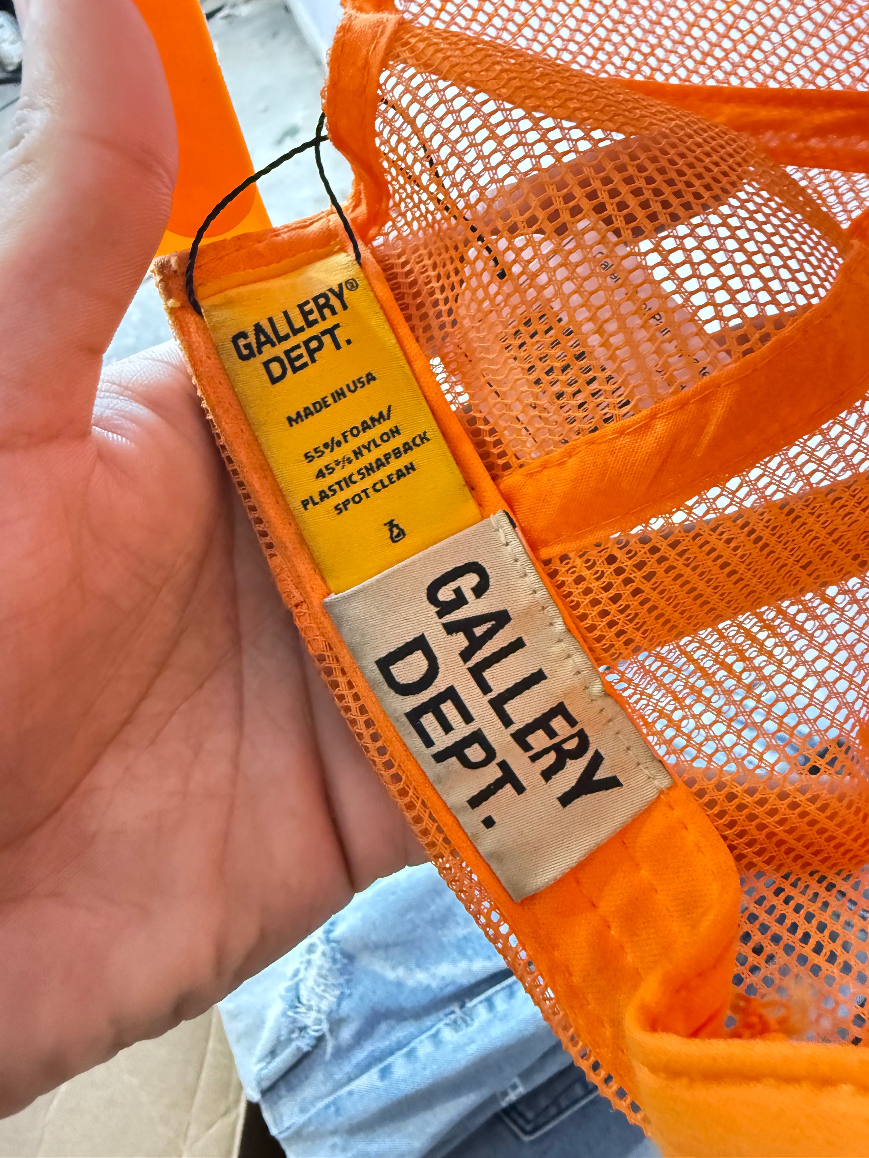 Gallery Dept. Paint Splatter Orange Trucker Hat