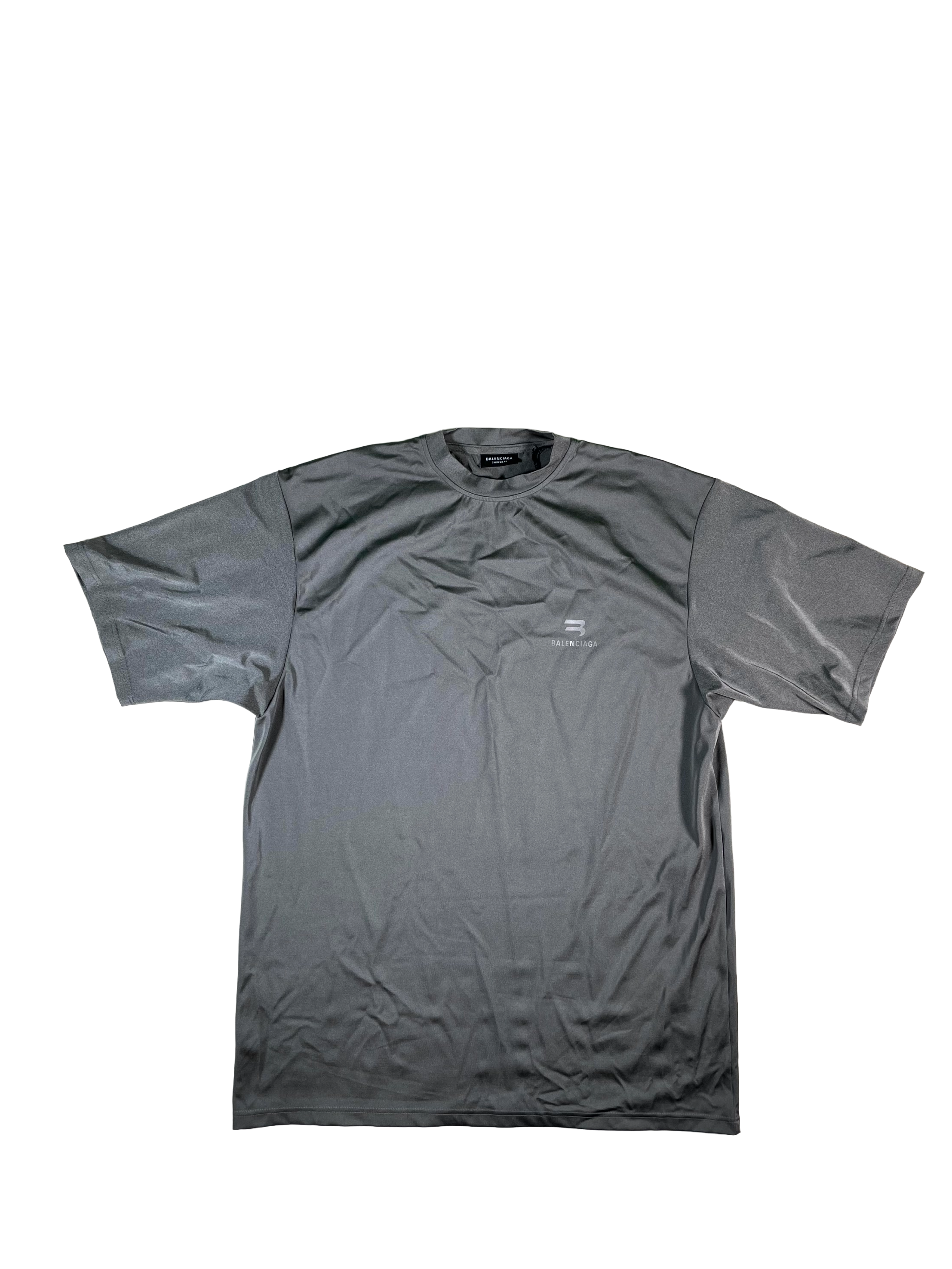 Balenciaga Spandex Silver Tee