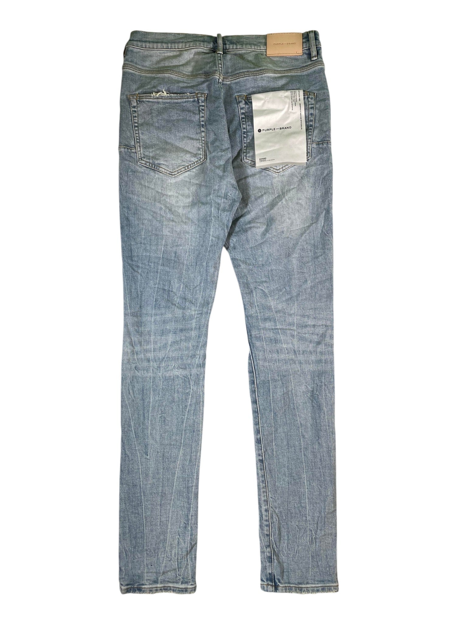 Purple Brand Light Wash Knee Rip Jeans