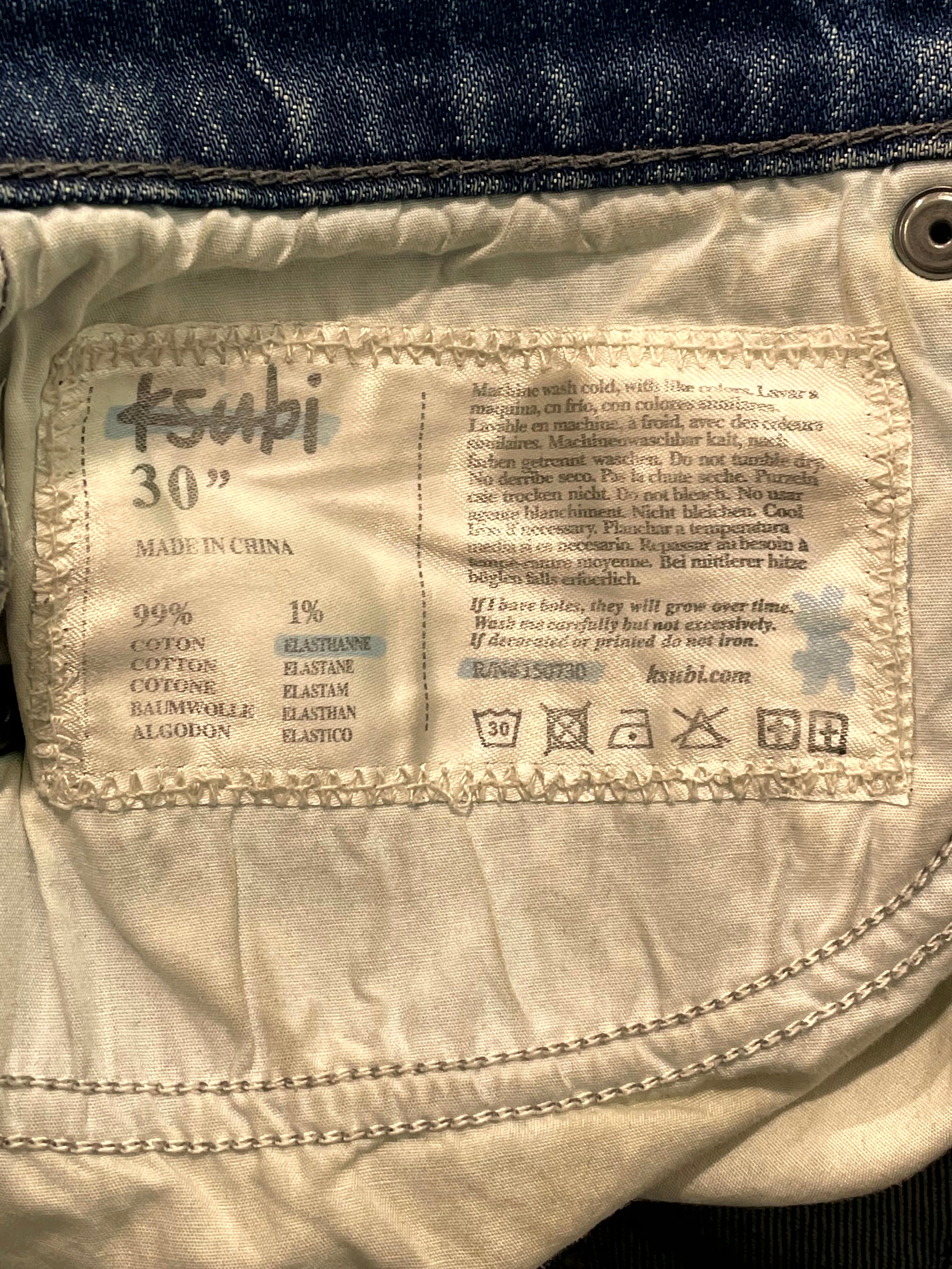 Ksubi Bleached Blue Jeans