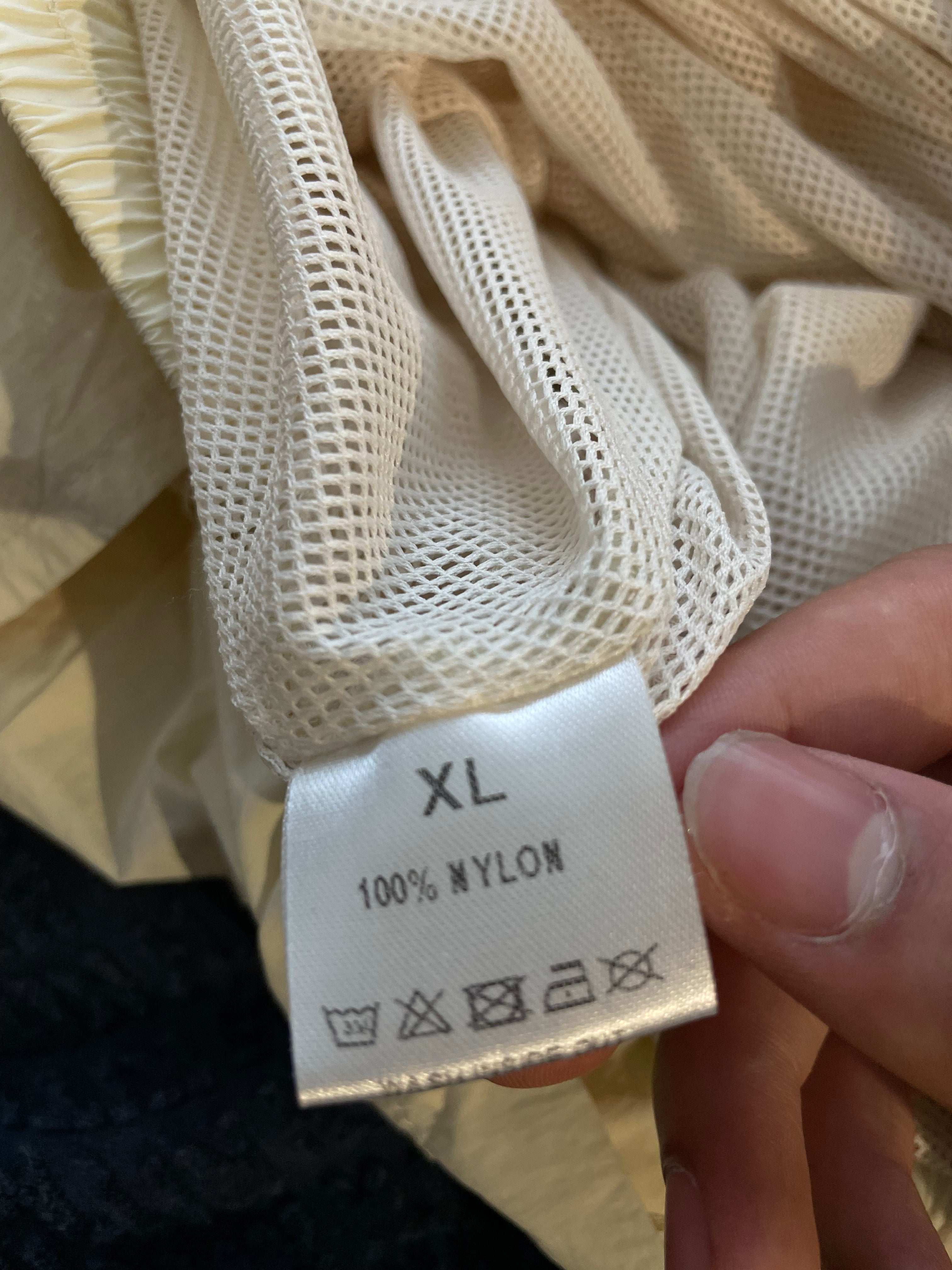 VALE Cream & Red Parachute Pants