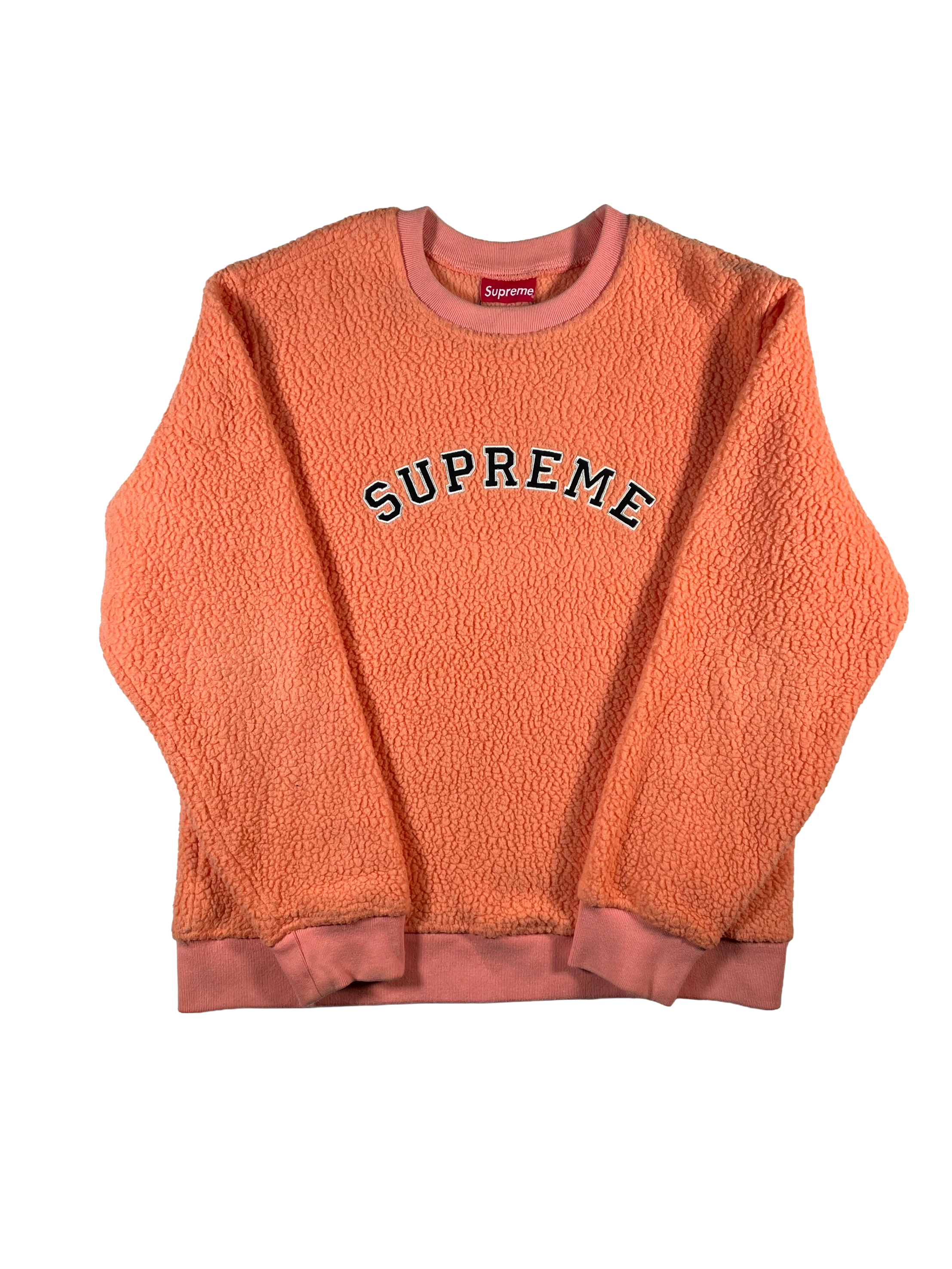 Supreme Fleece Crewneck Salmon Sweater