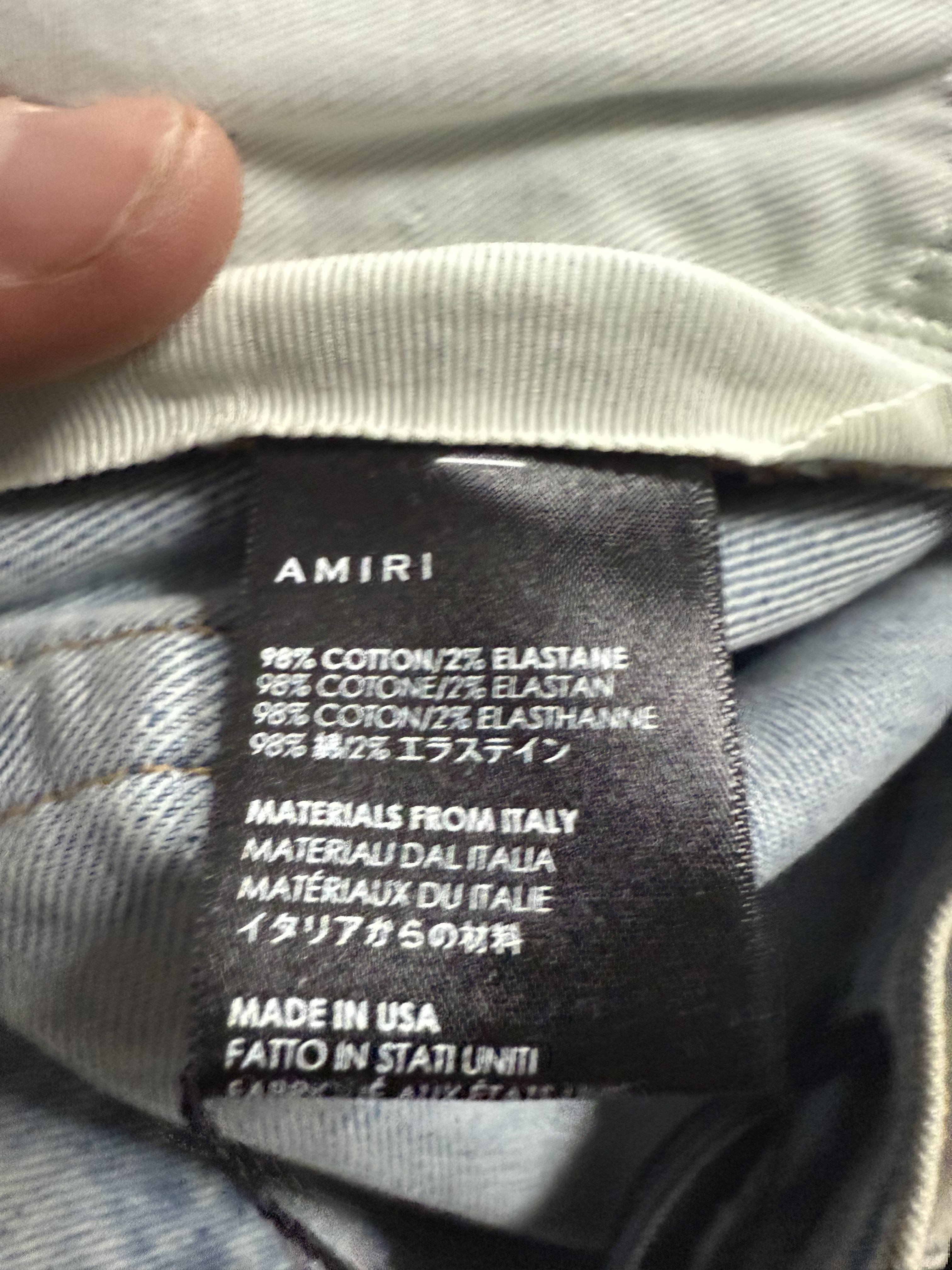 Amiri 'Easter Thrasher' Light Wash Jeans